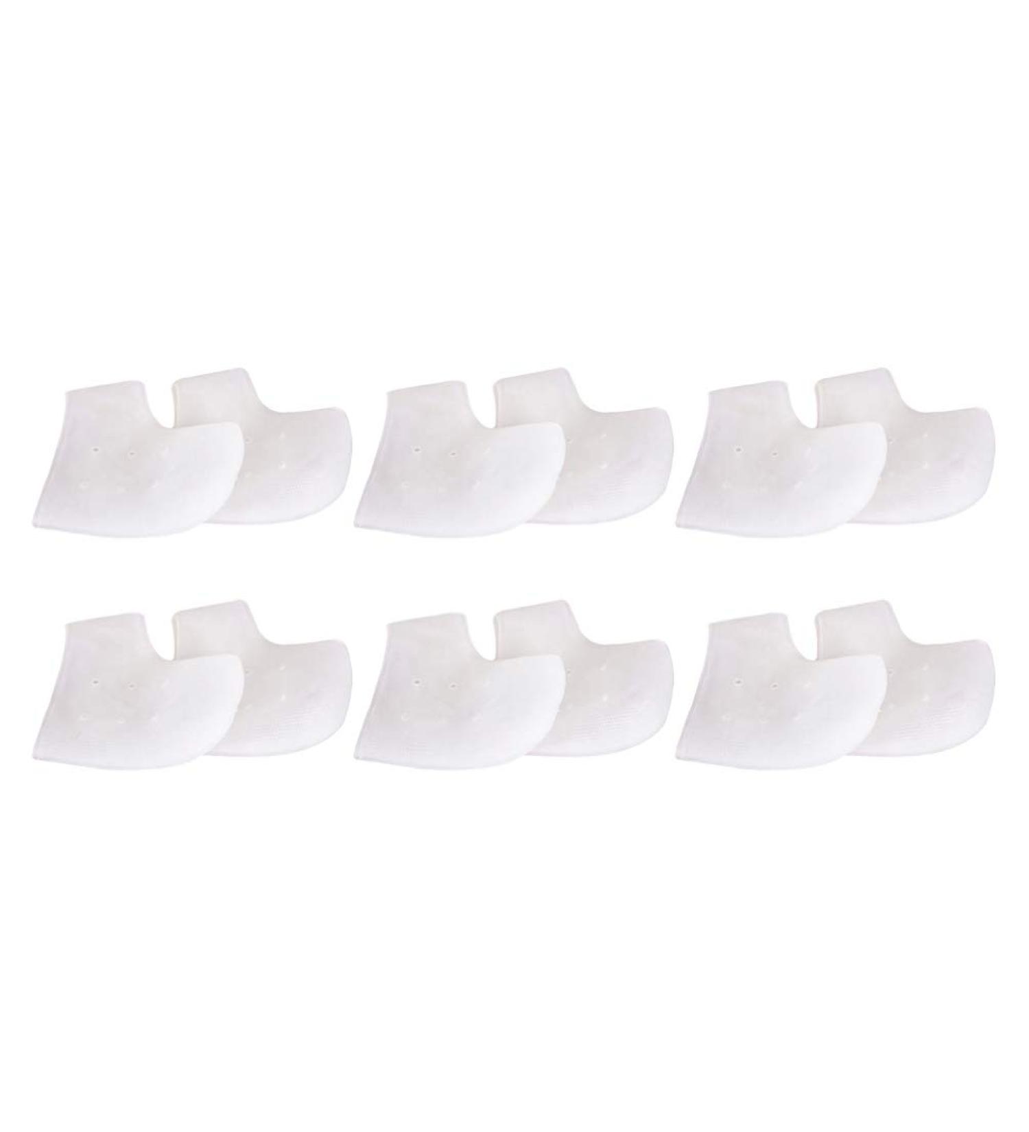 Lurrose 6 Pairs Heel Socks - Gel Ankle Protector for Dry Feet Silicone Heel Cushion & Moisturizing Fasciitis Support - International Shipping Available - Buy Online on GoSupps.com