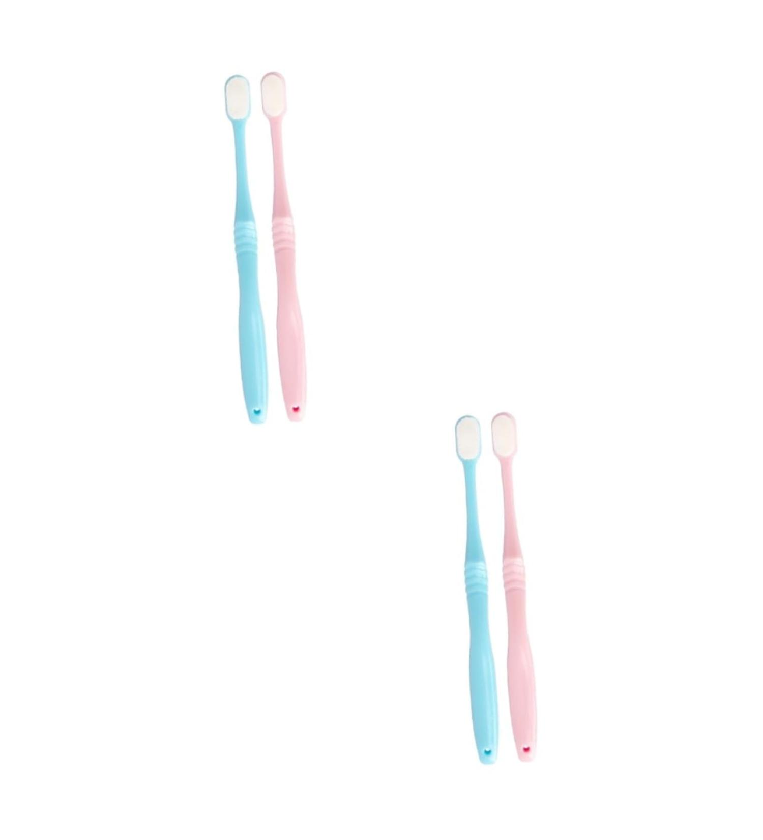 Minkissy 4-Piece Tooth Hygiene Set | Soft Bristle Oral Care Toothbrushes for Enhanced Mouth Cleaning - Buy Online on GoSupps.com