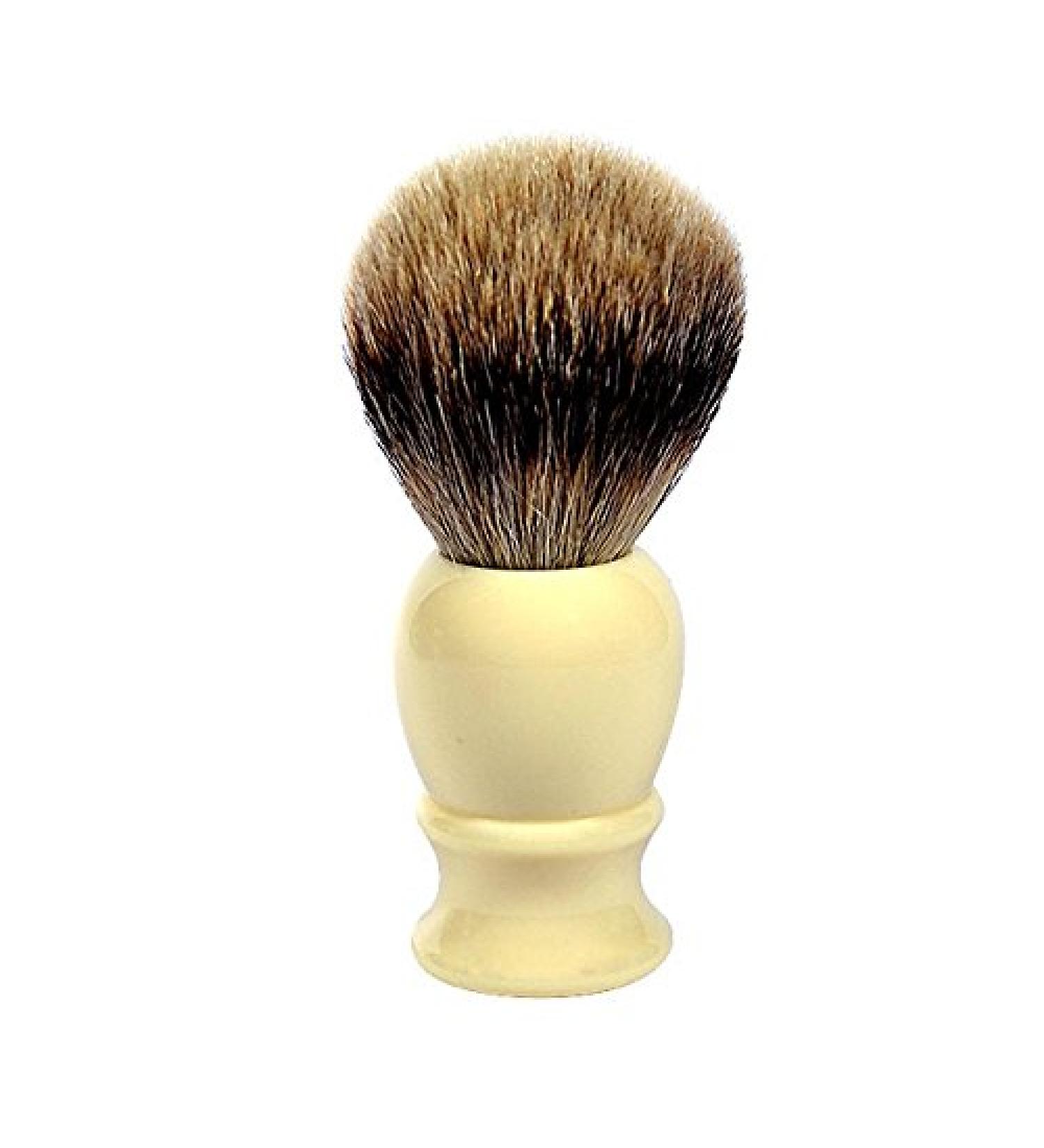 silvertip Badger Shaving Brush with Imitation Ivory Handle