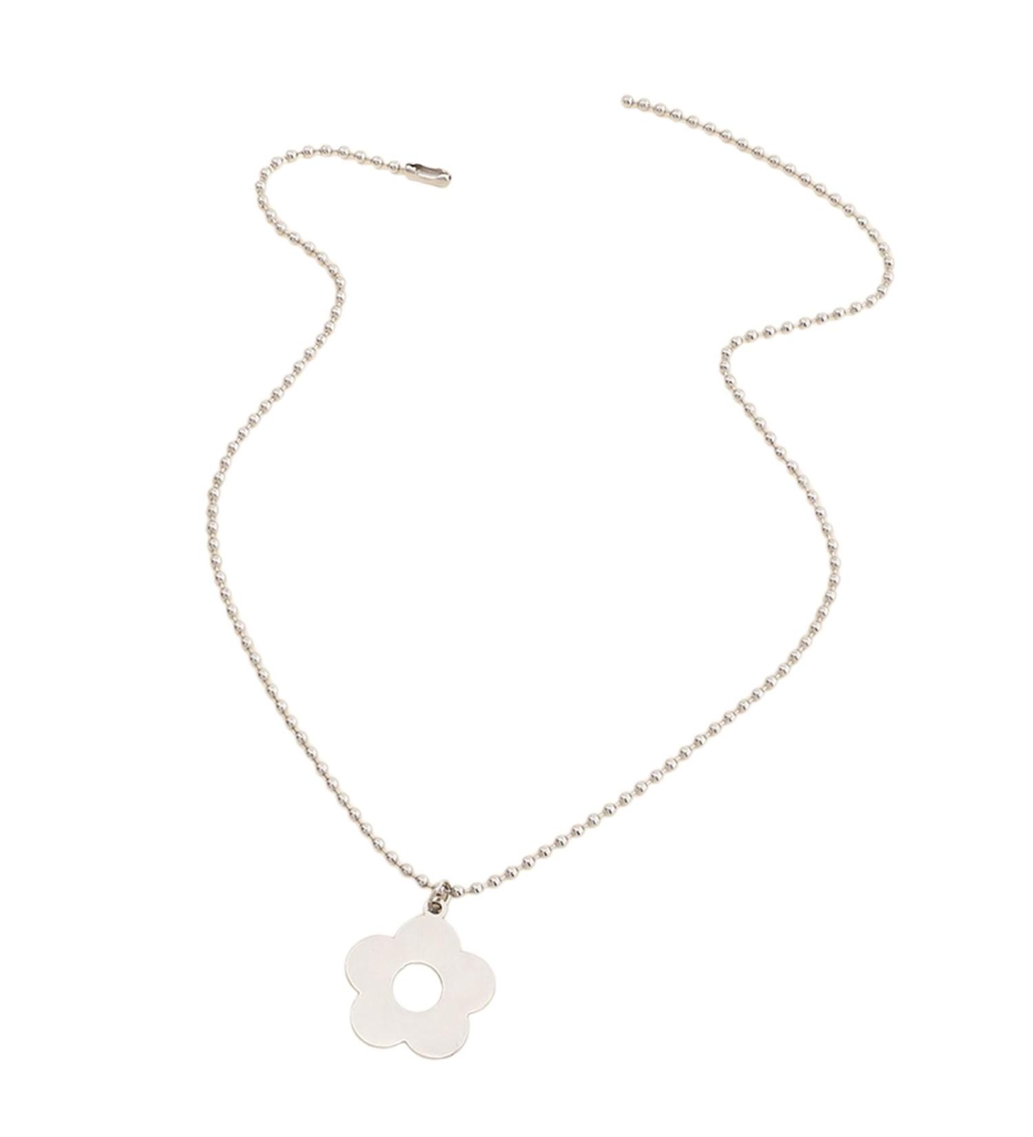 OralGos Trendy Flower Pendant with Pearl Collar Chain for Women | Elegant Jewelry & Accessories | International Shipping - Buy Online on GoSupps.com