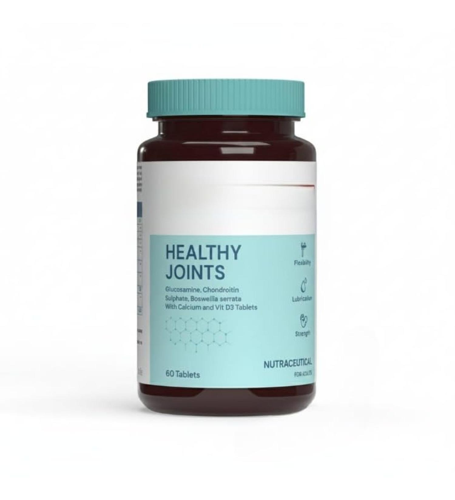 Joint Support Supplement with Glucosamine 1400mg Chondroitin Calcium and Vitamin D3 for Joint Strength Mobility and Flexibility 60 Joint Support Tablets - Buy Online on GoSupps.com