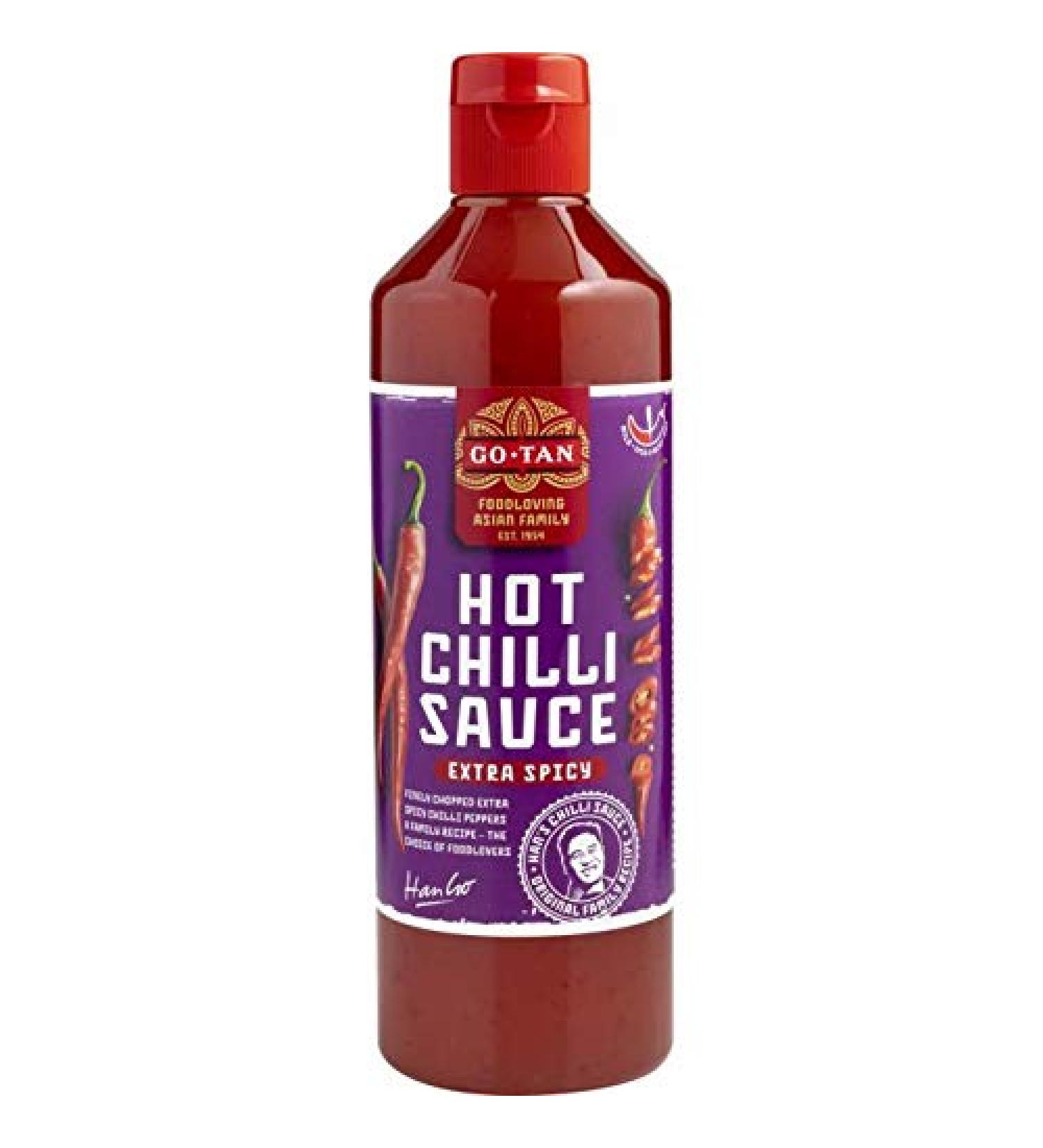 Go-Tan Go-Tan Chilisaus Hot Chili Sauce 640g