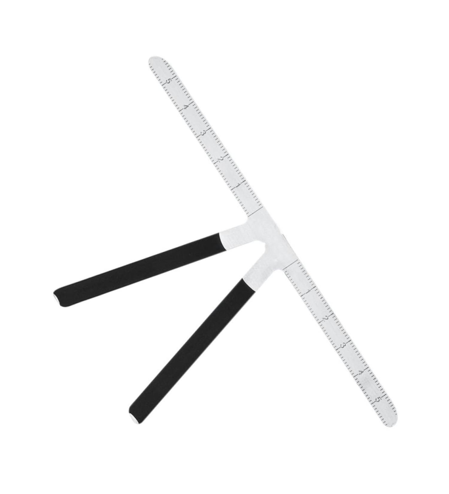 Didiseaon 1pc Steel Eyebrows Three-point Measuring Kit Balance Reusable Stencil Makeup Ruler Stainless - Buy Online on GoSupps.com