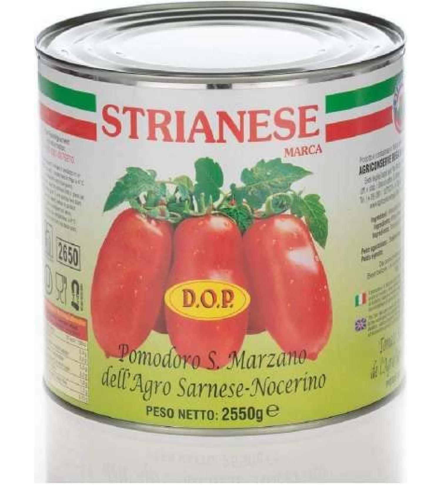 Tomate San Marzano dell'Agro Sarnese Nocerino - 2500g x 6 lait