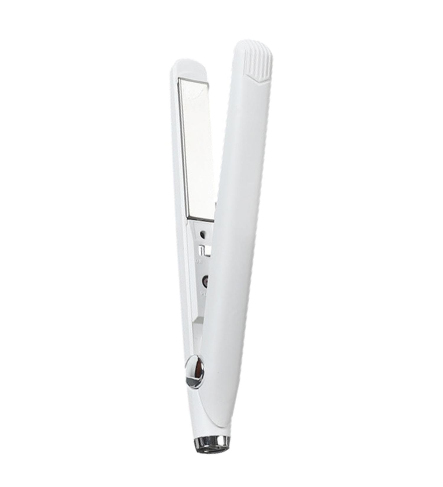 Hair Curler 2 in 1 Hair Styling Tool Purpose Cordless Curling Wand Lightweight Portable Travel Essentiials Hair Waver for Curly Or Straight Hair Straightening and Curling White - Buy Online on GoSupps.com