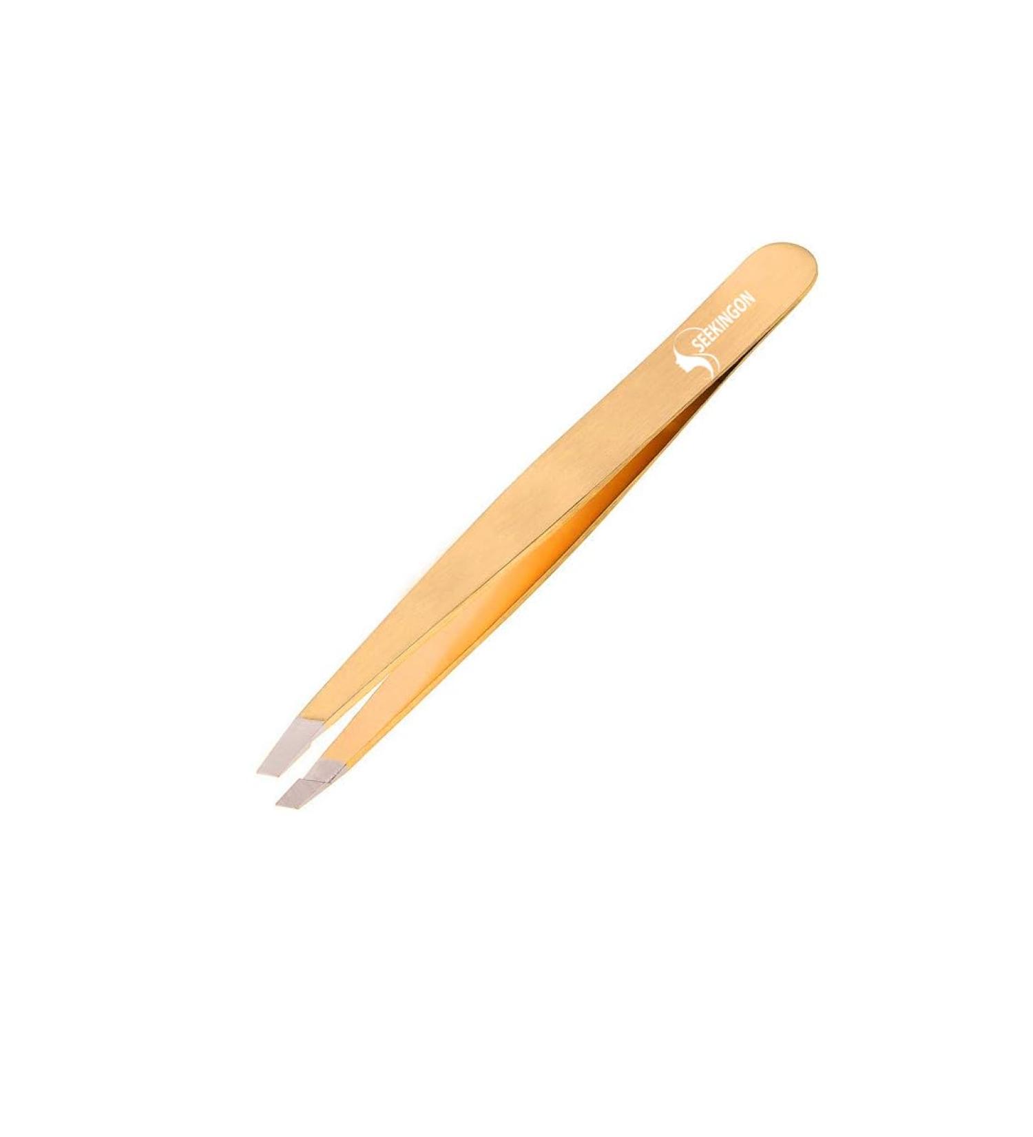 Seekingon Professional Tweezer for Facial Hair Women & Men Stainless Steel Precision Tweezers for Ingrown Hair Tweezers for Men & Women (Rose Gold) - Buy Online on GoSupps.com