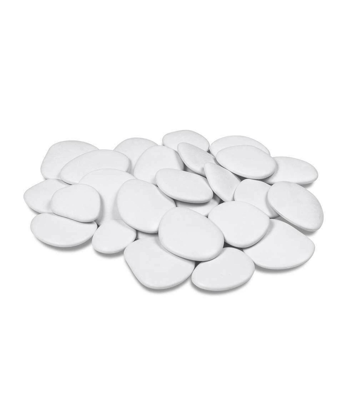 Kalapanta - Large size recycled plastic decorative pebbles for pots paint aquariums garden mini pack rock painting white (5-8cm) | Mini-pack - Buy Online on GoSupps.com