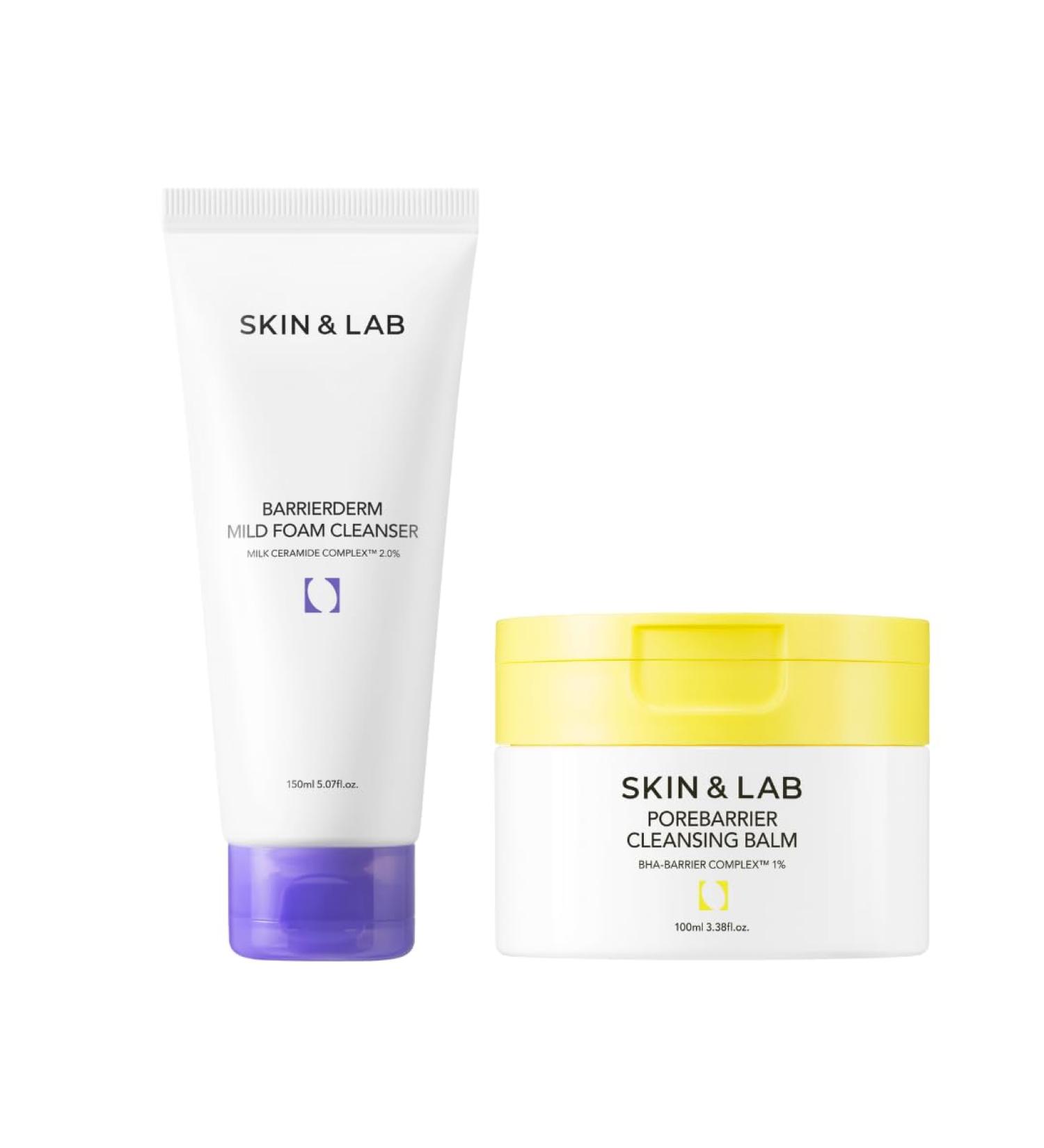  SKIN&LAB Double Cleansing Set for Extreme Dry Skin: Includes Cleansing Balm & Foam Cleanser - Buy Online on GoSupps.com