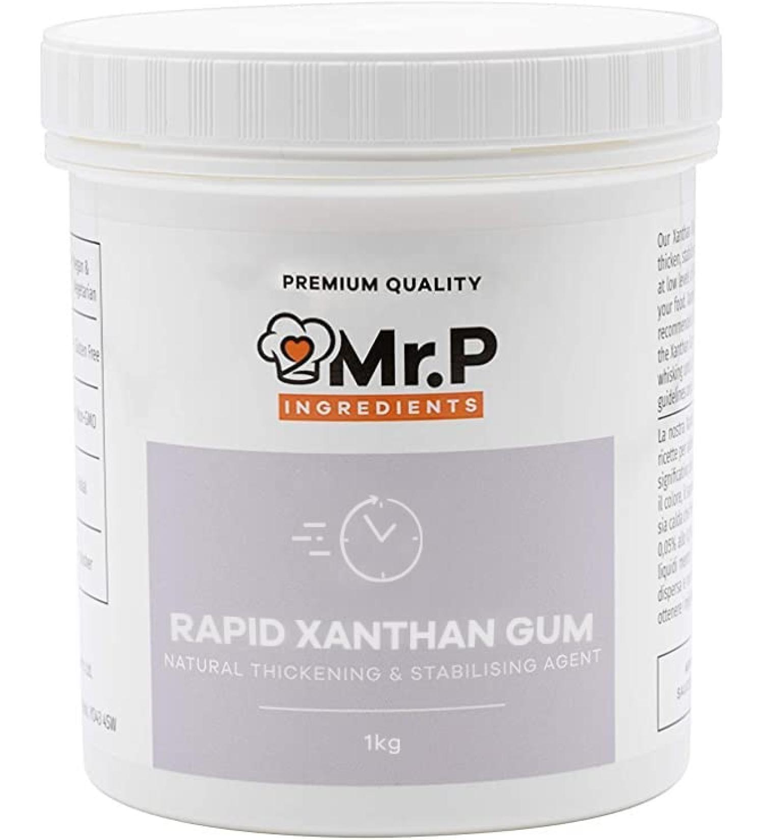 Rapid Agglomerated Xanthan Gum 1 Kg Powder - Vegan, Gluten Free, Halal, Kosher - Rapid Thickener and Stabilizer Agent - Non-GMO - Recyclable Pot - Buy Online on GoSupps.com