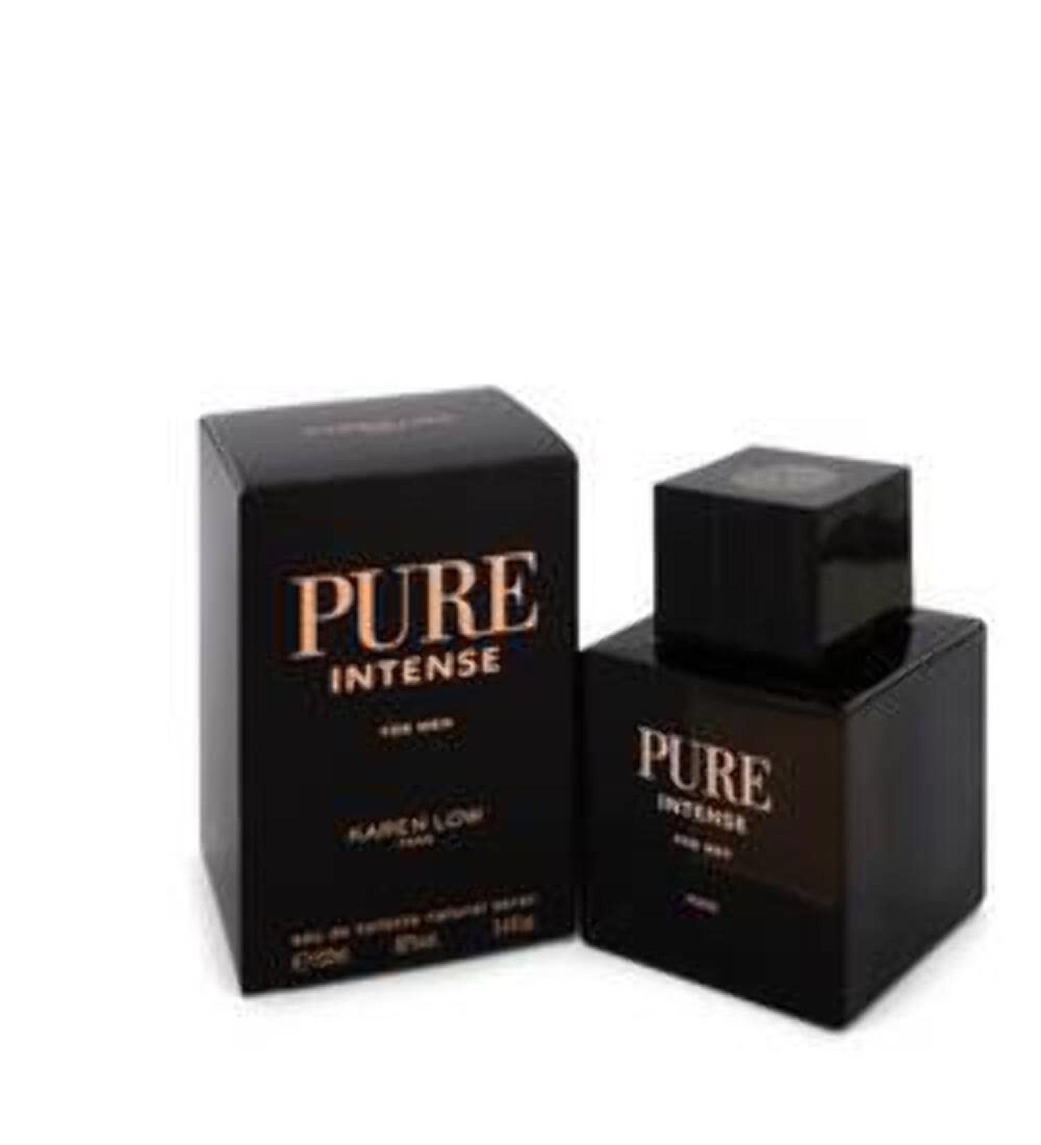 Pure Intense 3.4 Oz Eau De Toilette Spray By Karen Low New In Box For Men