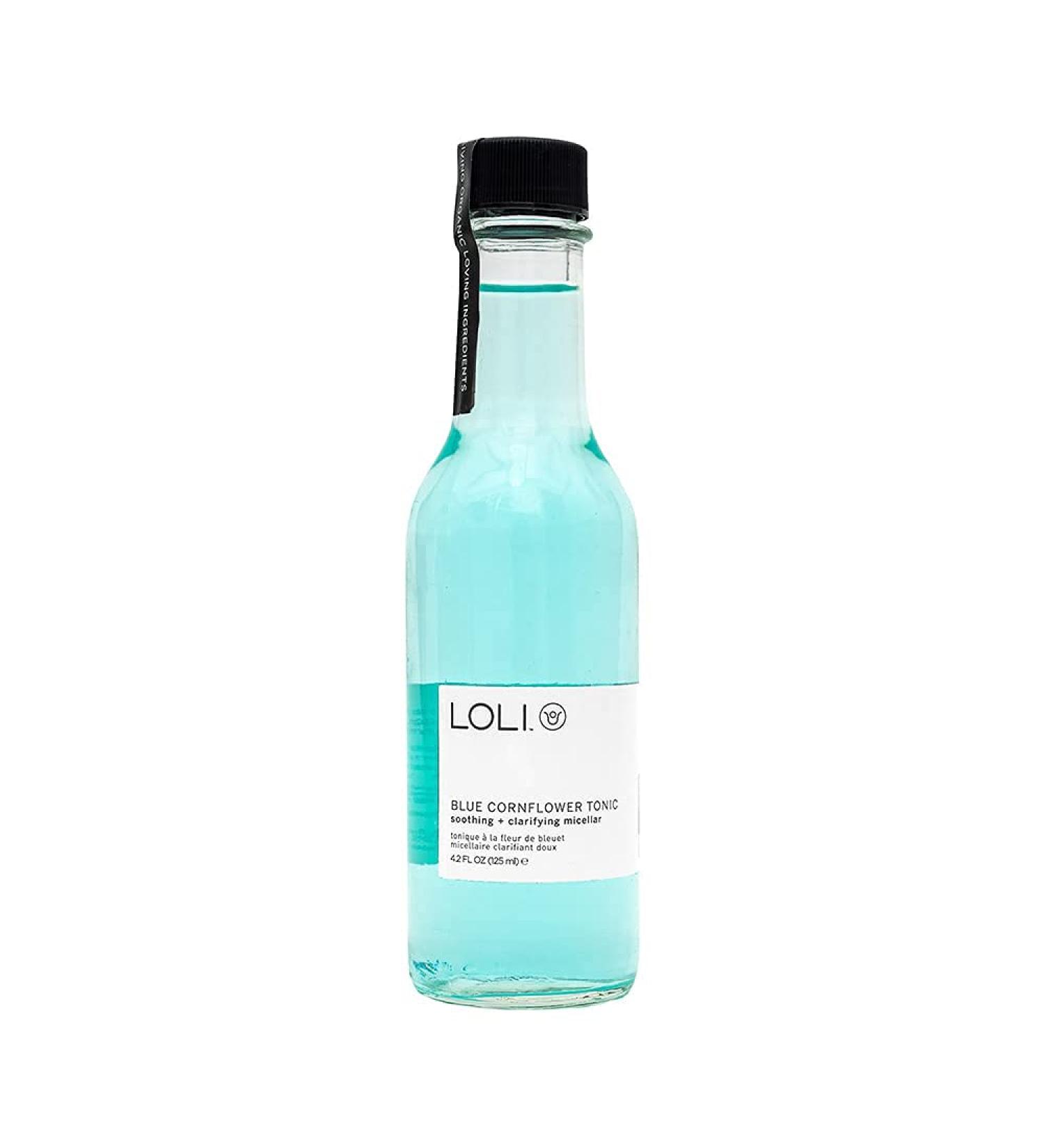 LOLI Organic Blue Cornflower Tonic - Soothing Micellar for Sensitive Skin | Clean Non-Toxic Zero Waste Skincare (4.2 fl oz - Buy Online on GoSupps.com