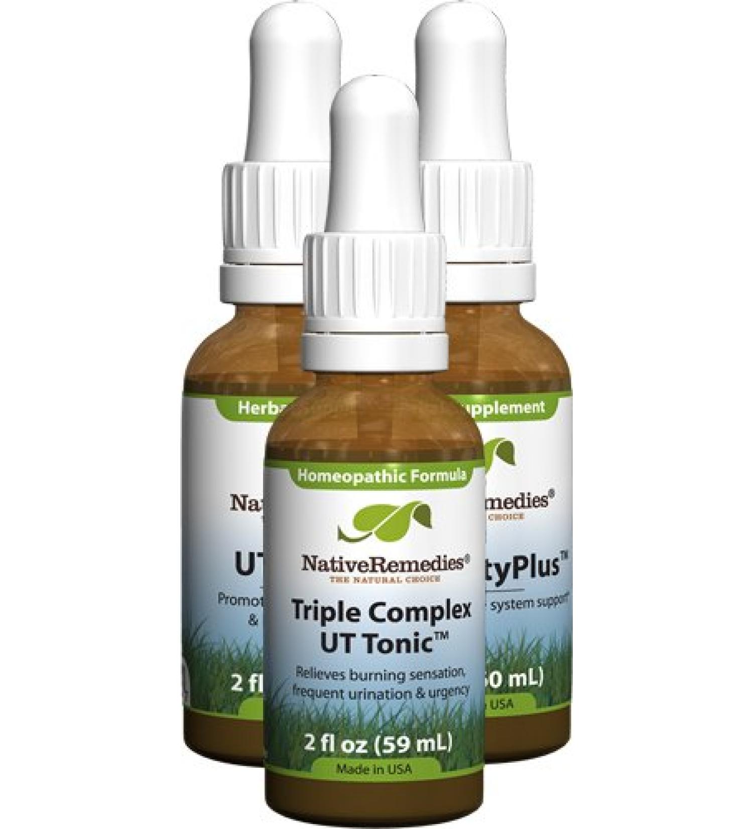 Native Remedies Immunity Plus UTI-Clear and Triple Complex UT-Tonic 2 fl oz (each)