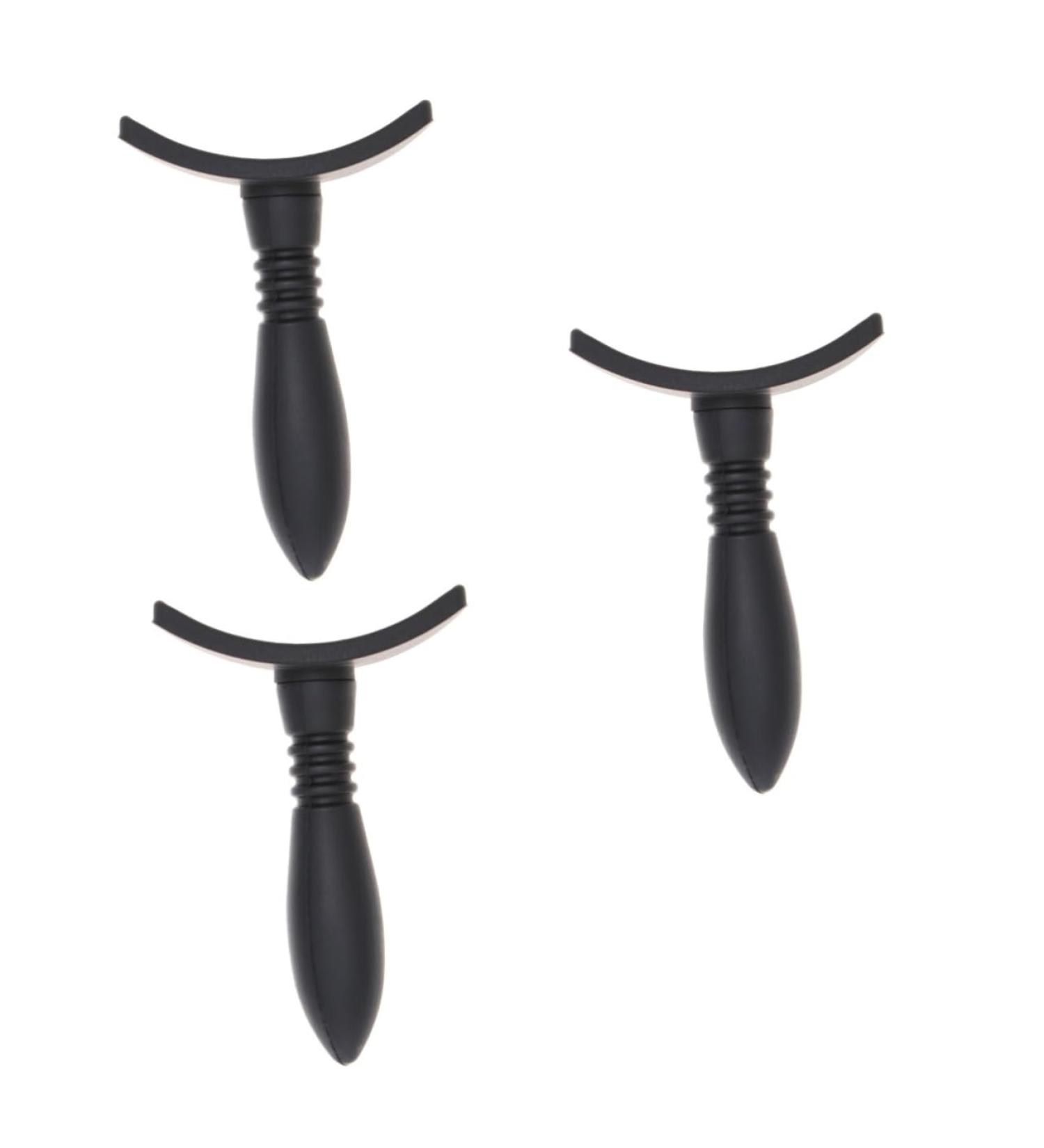 Mipcase 3 pcs Silica Black Practical Eyeshadow Handle Portable Silicone Light Tool Gel Eye 6.5*5cmx3pcs As Shownx3pcs - Buy Online on GoSupps.com