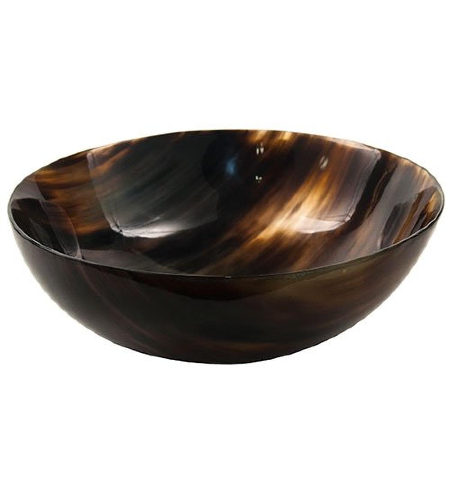 Genuine Ox Horn Palm Lathering Shave Bowl - Handcrafted for a Luxurious Shaving Experience - Buy Online on GoSupps.com
