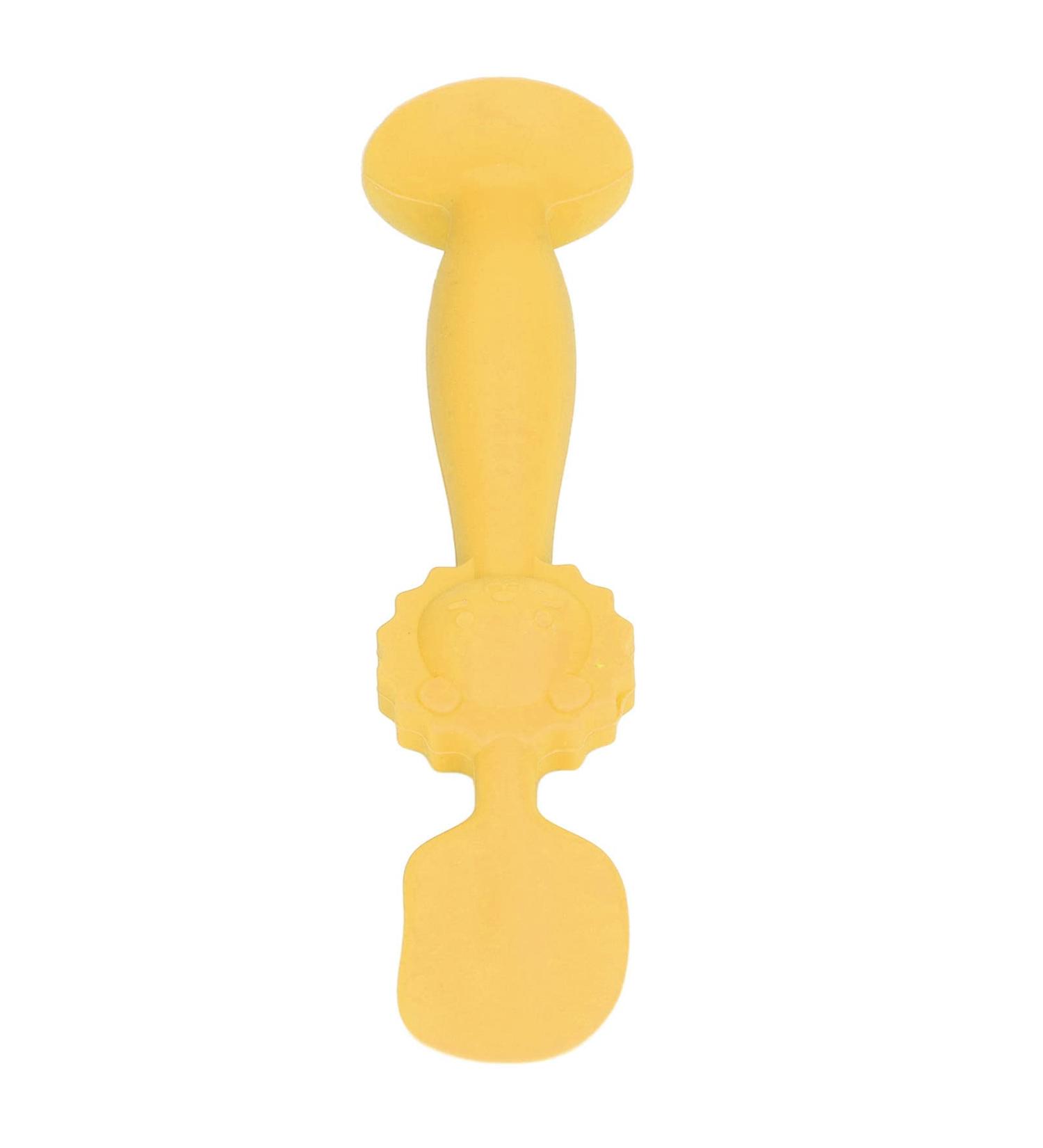 Soft Silicone Baby Butt Cream Applicator - 5.9 Inch Diaper Rash Spatula with Suction Base - Ideal for Easy Application (Yellow) - Buy Online on GoSupps.com