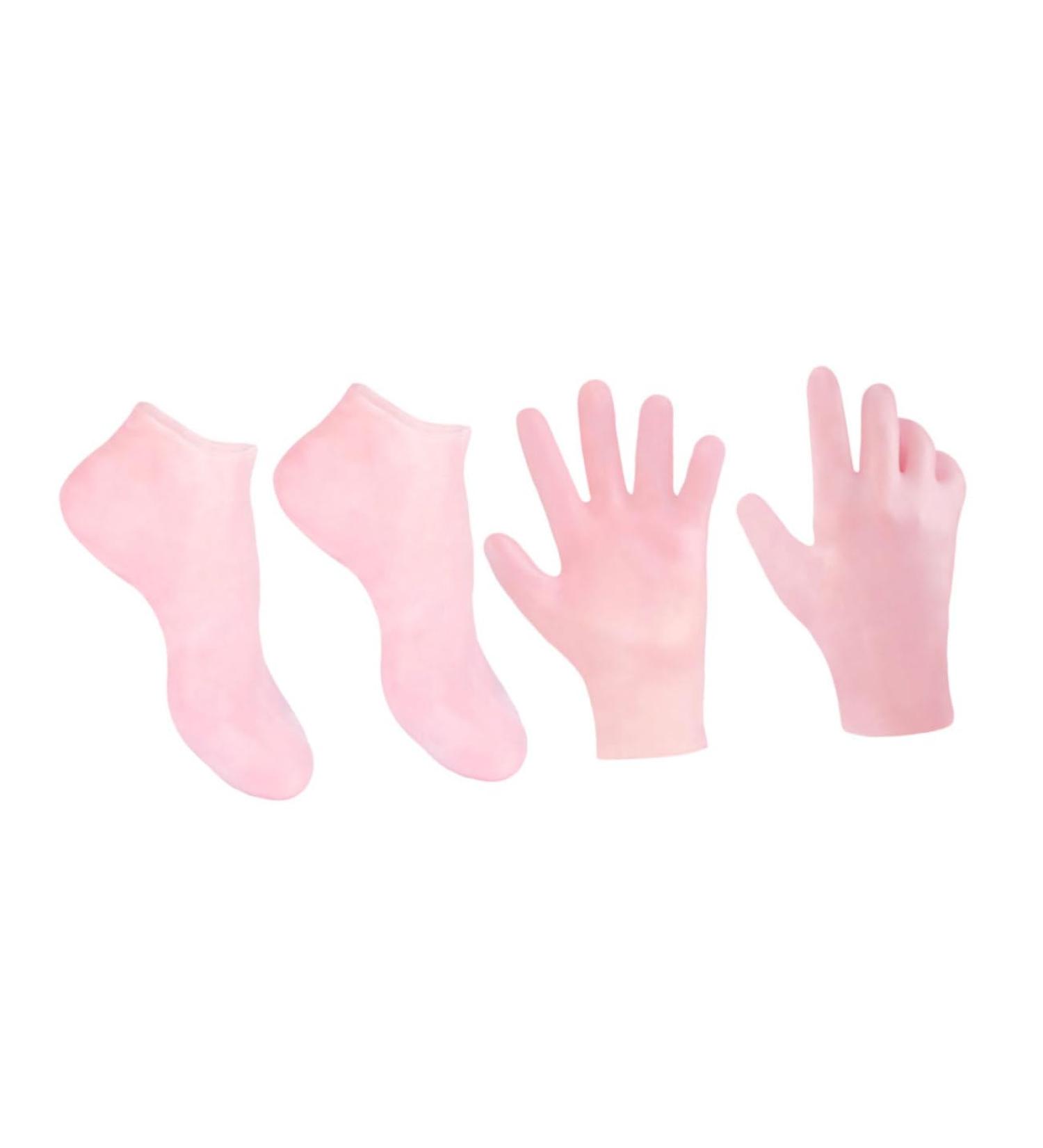 minkissy 1 Set Hydrating Sock Gloves Foot Care Socks Gloves Boat Socks Moisturizing Socks and Gloves Silicone Heel Cover Remover Socks Cuticles Socks Gloves Beauty Hand Sebs Spa Soft - Buy Online on GoSupps.com
