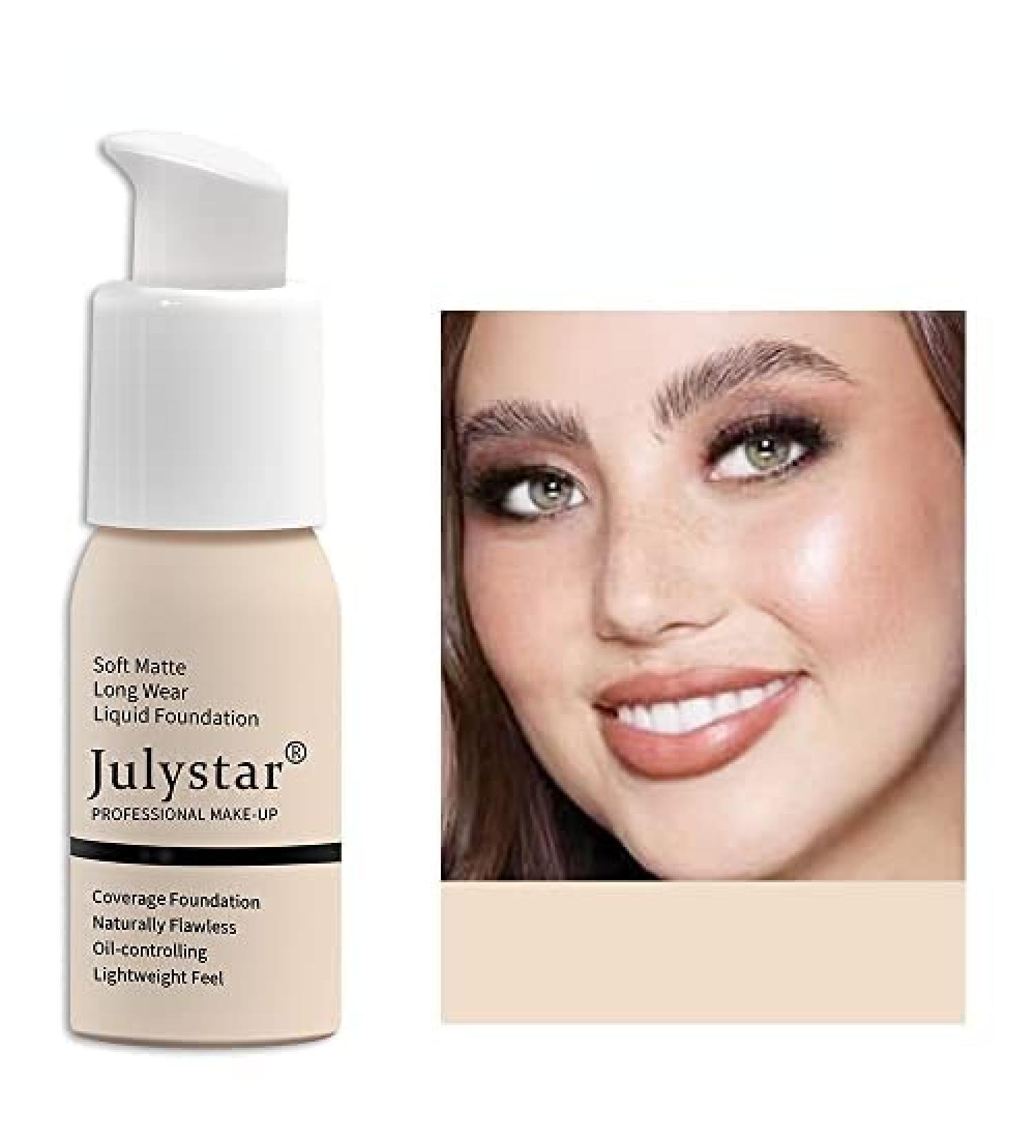 Julystar Oil control foundation cream foundation concealer foundation liquid foundation lasting without makeup (01#) - Buy Online on GoSupps.com