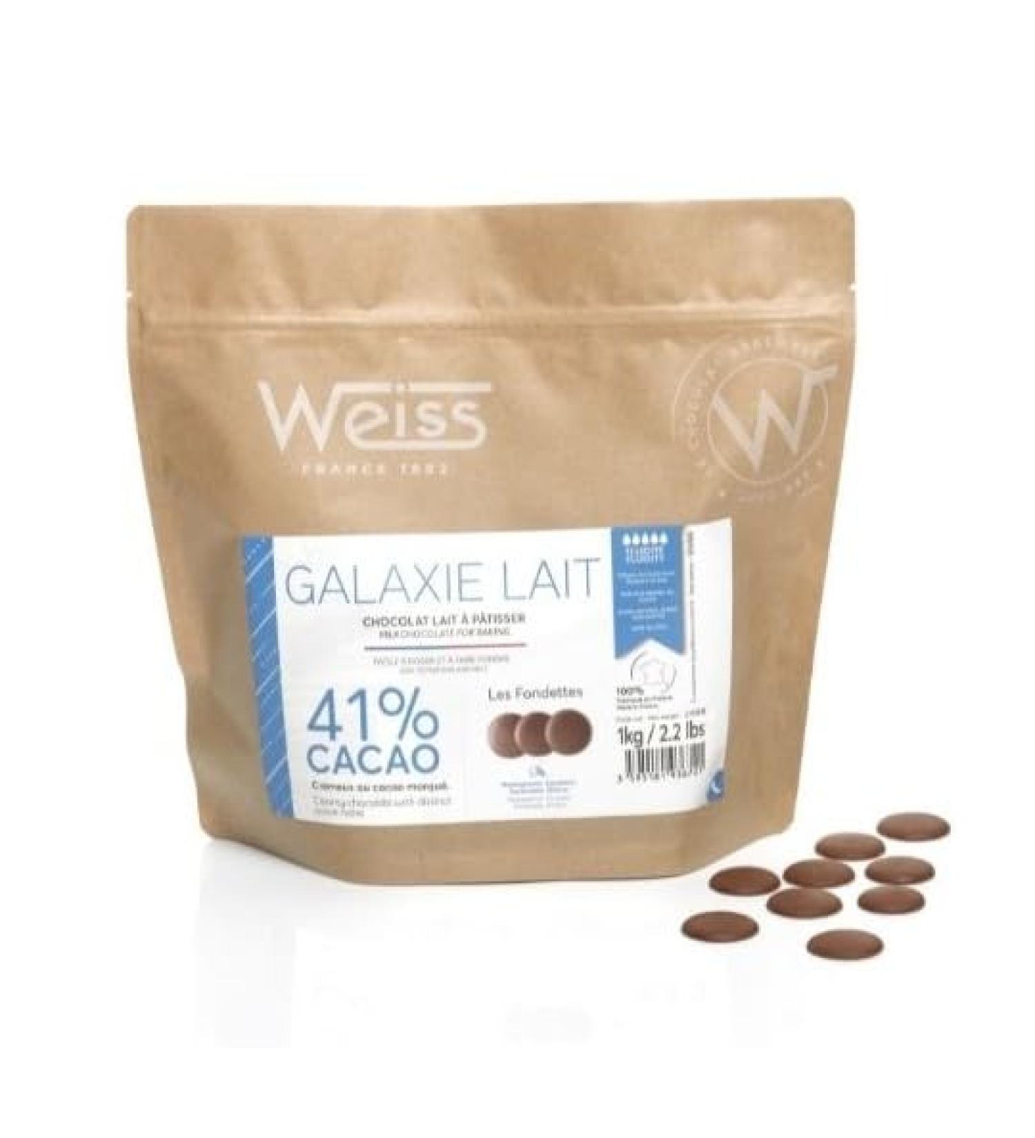 Chocolate pastry - Milky Galaxy 41% - 1kg WEISS