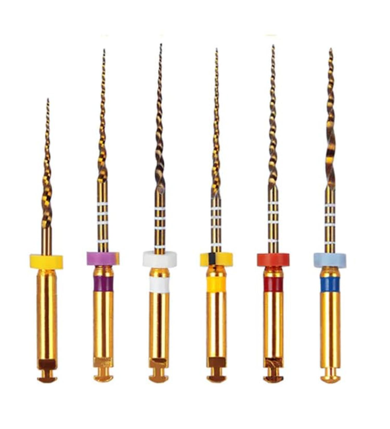 M-Taper NiTi Engine Rotary Files - Large Tapered 21mm (Pack of 6) | Size M1-F1 - International Shipping Available - Buy Online on GoSupps.com