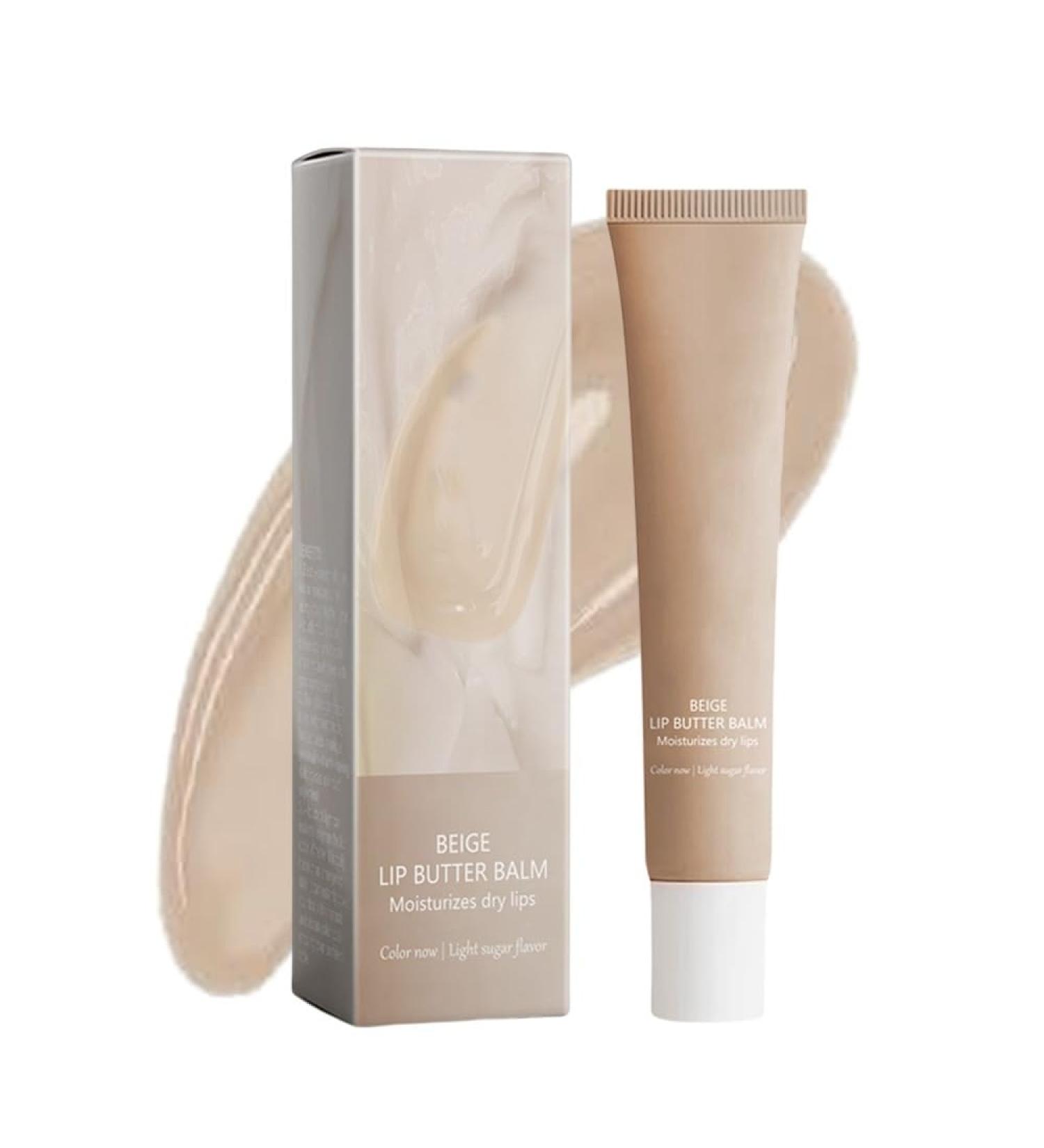 Hydrating Khaki Lip Butter Balm | Conditioning Lip Mask & Shine | Sheer-Tinted Moisture for Soft Lips - Buy Online on GoSupps.com