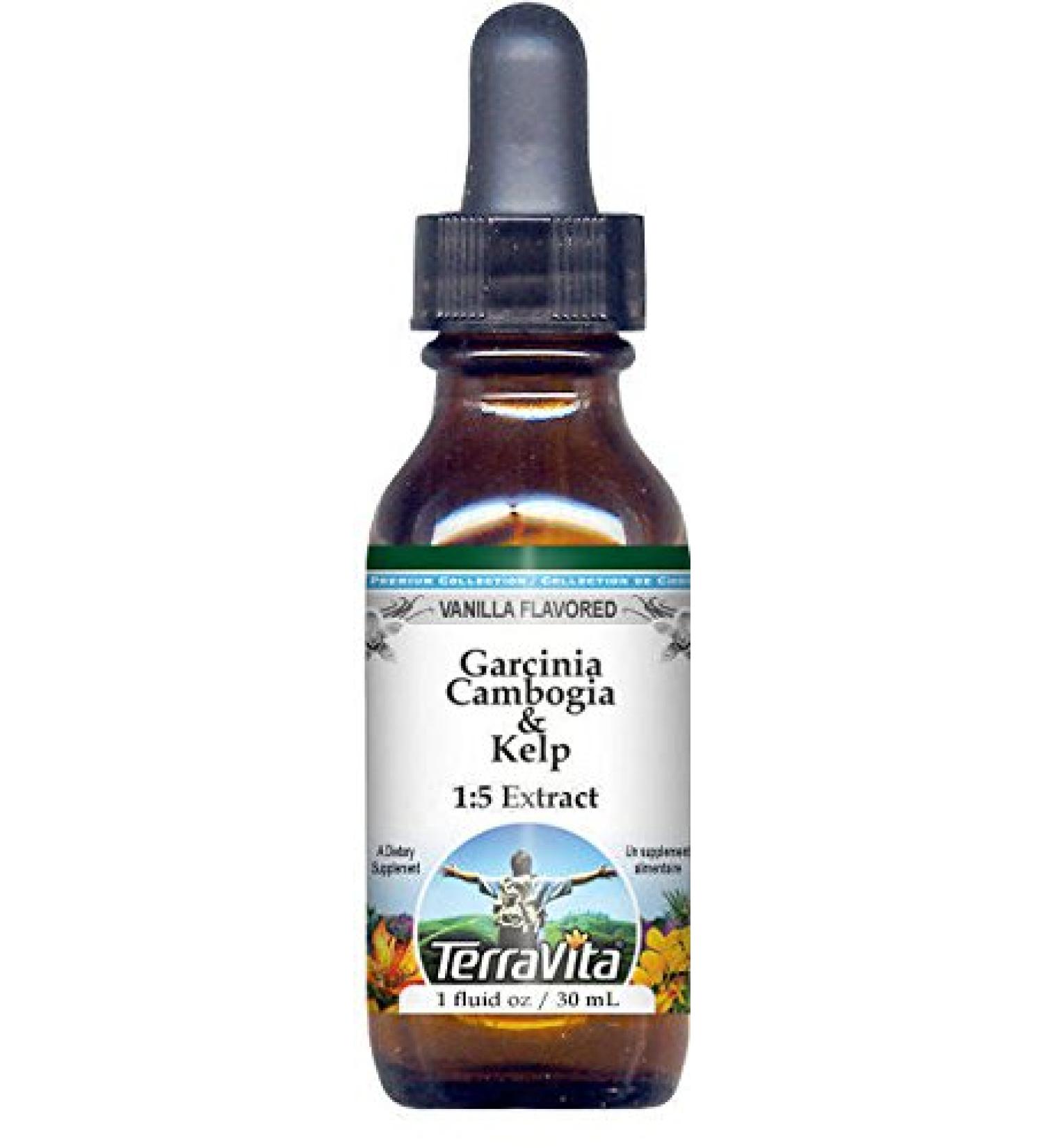 Terravita Garcinia Cambogia & Kelp Liquid Extract - Vanilla Flavor (1 oz) | Shop Internationally for Natural Weight Loss - Buy Online on GoSupps.com