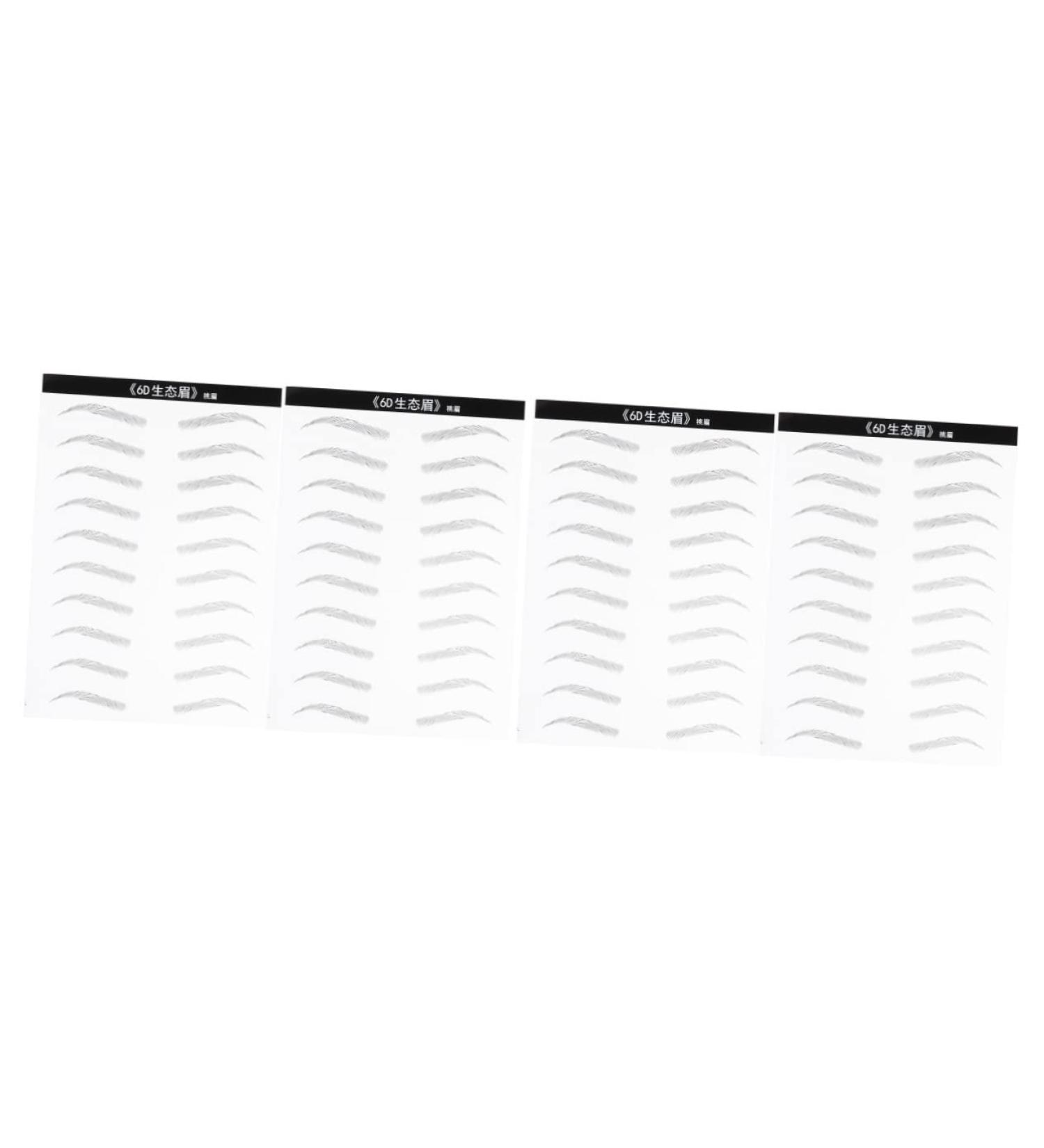 FOMIYES 4 Sheets Pairs Makeup Tools Makeup Stencil Women Eyebrow Tattoos Cosmetic Artificial The Lazy 6d - Buy Online on GoSupps.com