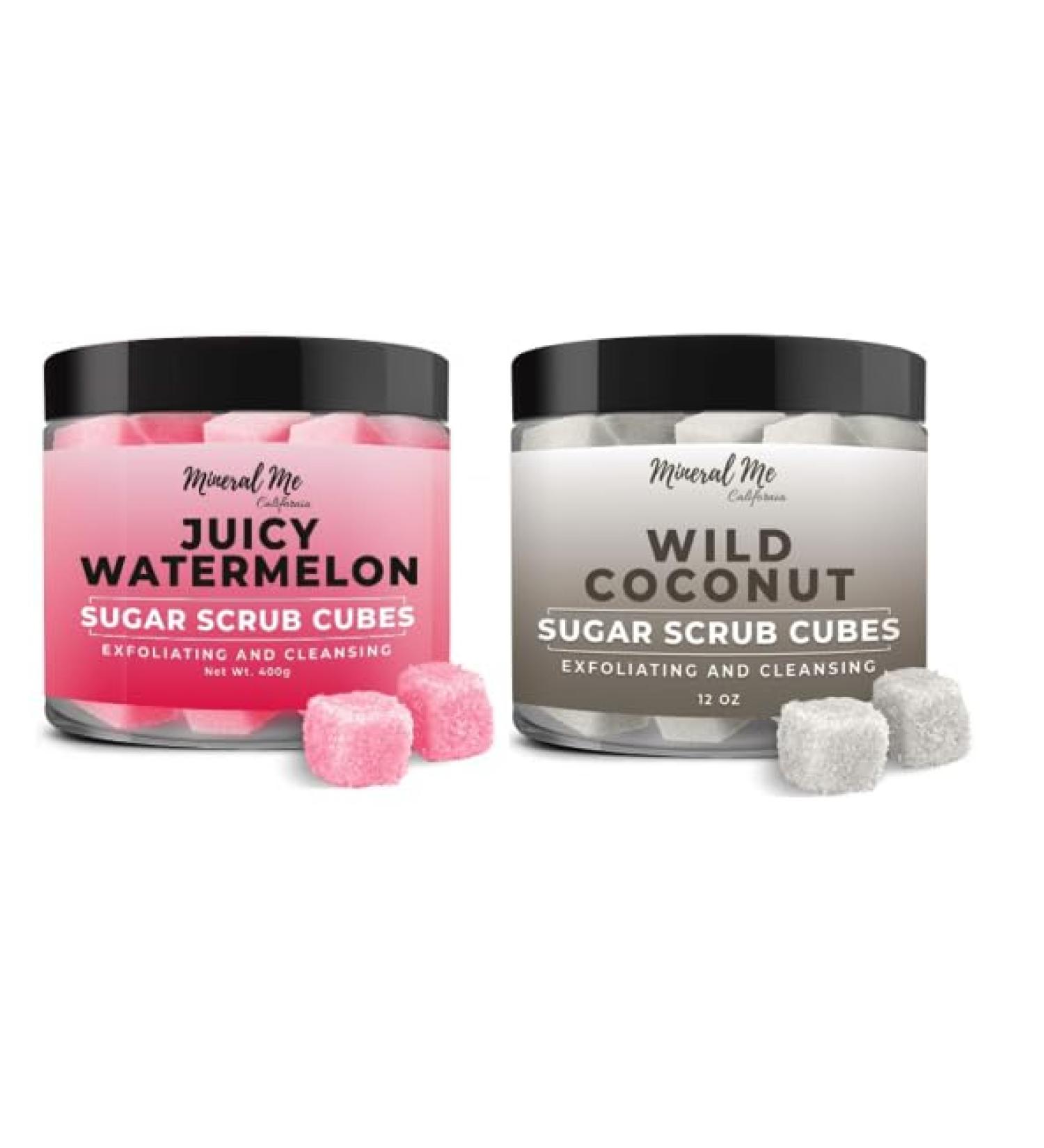 Body Scrub Exfoliator - 12oz WATERMELON Sugar scrub cubes w/Mango Butter & Shea butter Body Scrub Exfoliator - 12oz COCONUT Sugar scrub cubes Natural & Organic for all body exfoliation - Buy Online on GoSupps.com