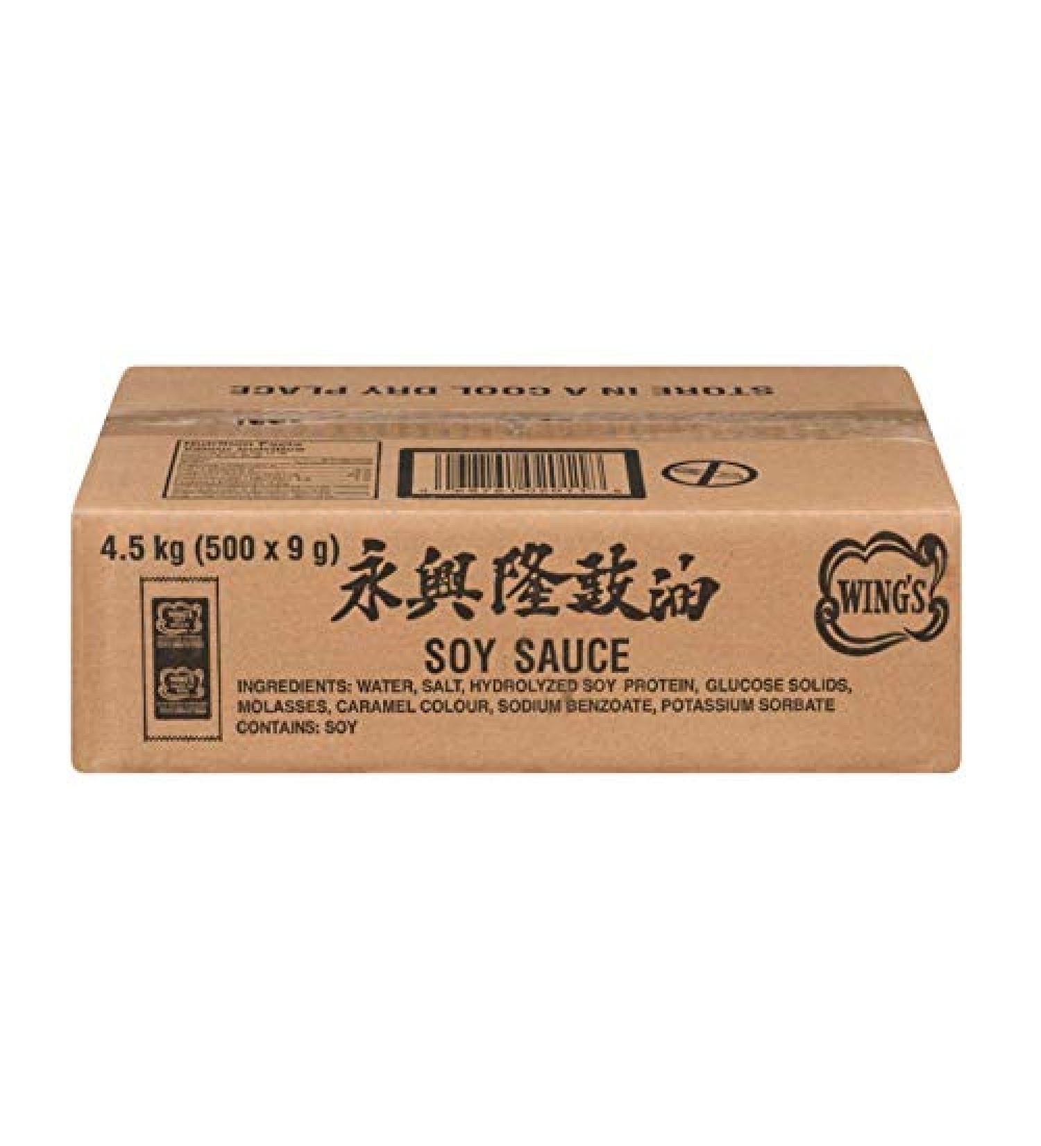 Wings Soy Sauce Portions - Packets - Portion Control 9g x 500pcs
