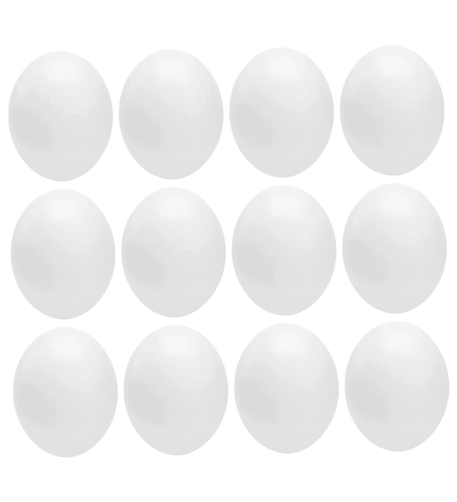 Housoutil 12pcs Bird Supply Festival Eggs Minieggs Portable Simulated Egg Xuan Feng Plastic White Parrot 1.9x1.6cm White - Buy Online on GoSupps.com