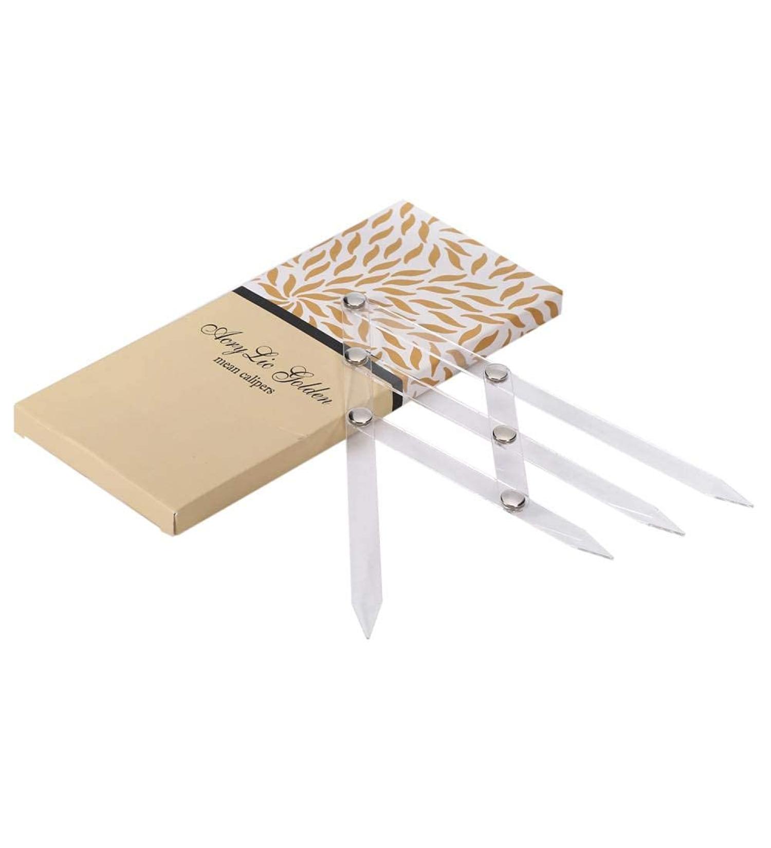 Eyebrow Caliper Ruler Acrylic Eyebrow Caliper Ruler Durable Reusable Measuring Make Up Tool Three Point Positioning Measure symmetrical tool - Buy Online on GoSupps.com