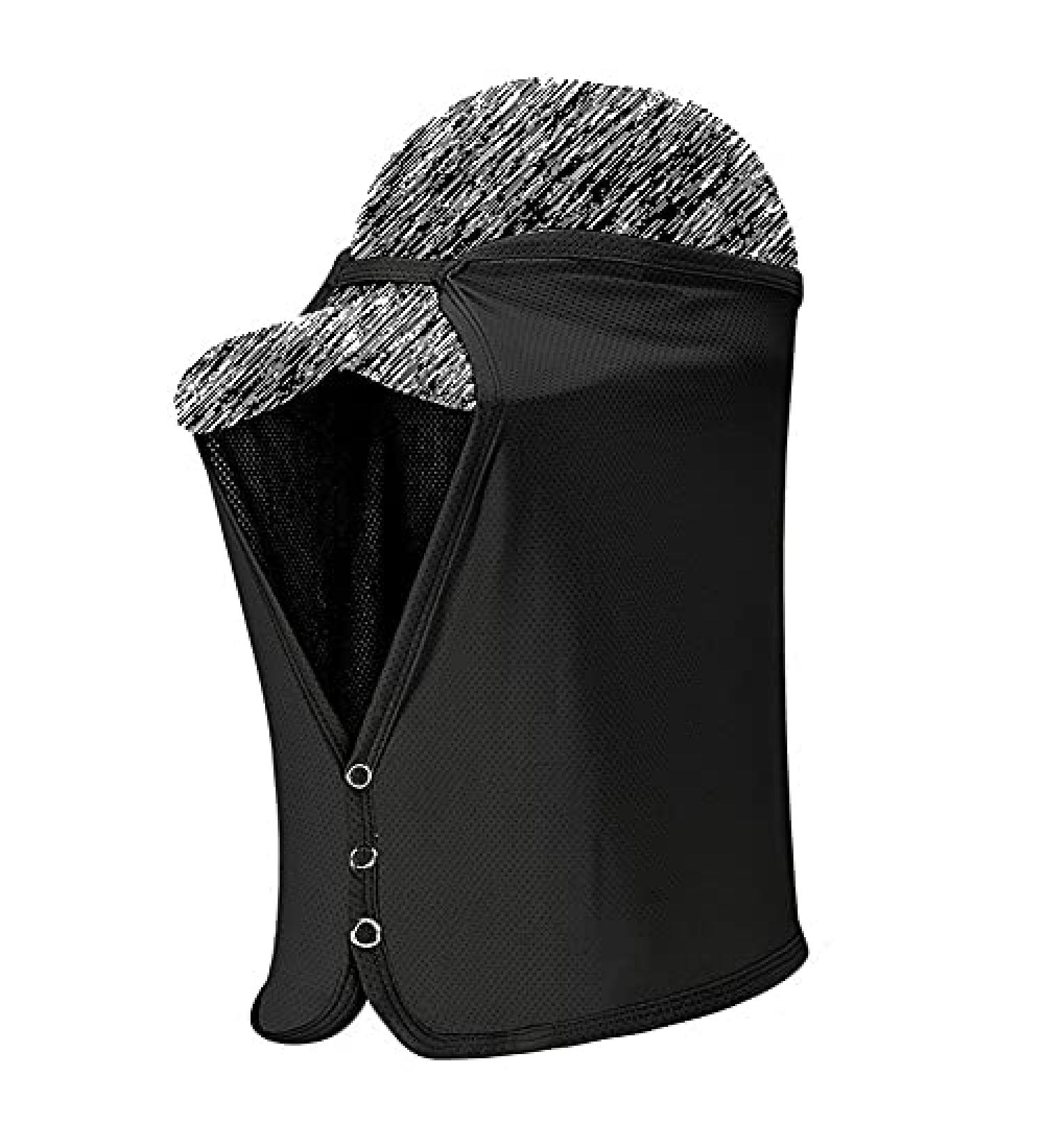 Unisex Cooling Neck Shade Mesh Cap with Sun Protection - Black - Buy Online on GoSupps.com