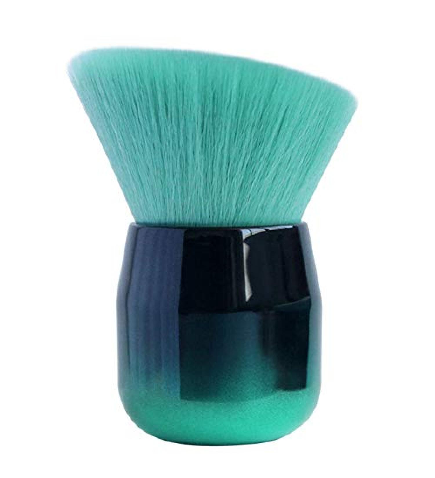 Gsrimgratoe 1Pc Blusher Brush Hair Mushroom Powder Makeup Brush with Portable Aluminum Short Handle Make Up Tool Oblique Head - Buy Online on GoSupps.com