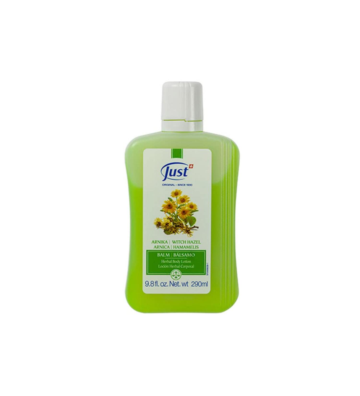 Just Original Swiss JUST Arnica and Hamamelis Body Lotion Balm 290ml 9.8 fl oz 9.8 Fl Oz (Pack of 1)