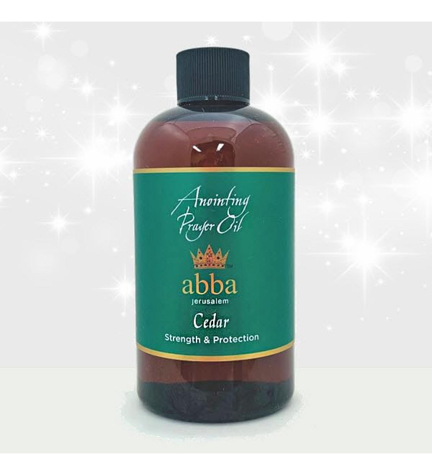 ABBA Oil Cedar Anointing Prayer Oil 8oz Bottle in Gift Box - ABBA Jerusalem