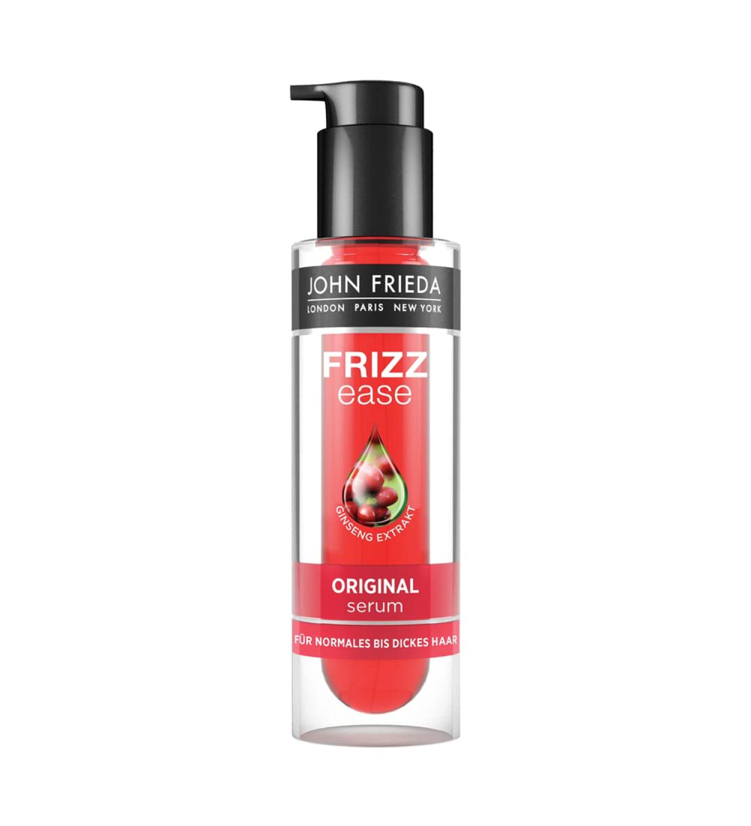 John Frieda Frizz Ease Ginseng Extract Serum 50ml - Control Frizz Smooth Hair | Fast International Shipping - Buy Online on GoSupps.com