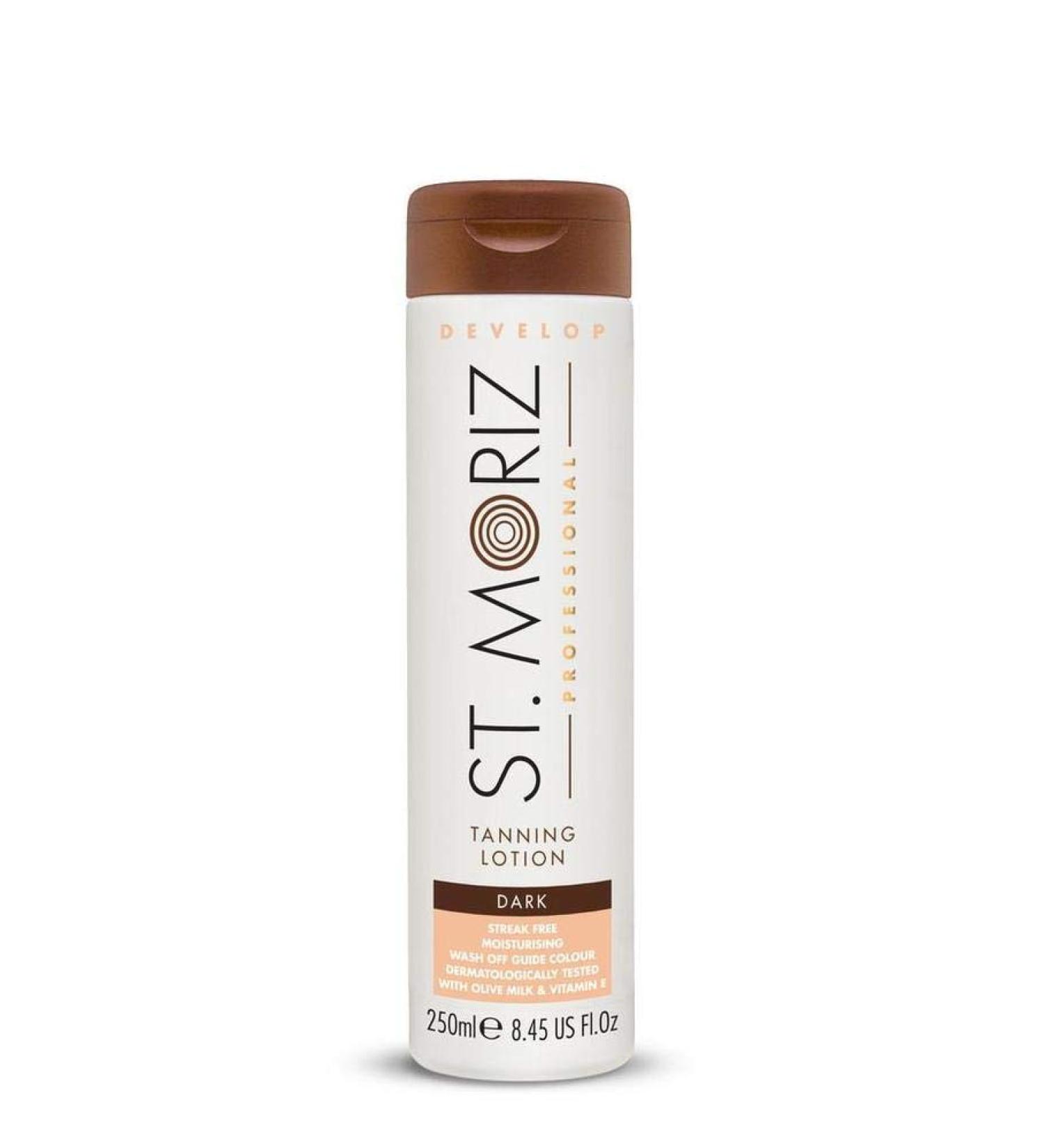 St. Moriz Professional Tanning Lotion Dark 250ml - Get a flawless dark tan at home - Buy Online on GoSupps.com