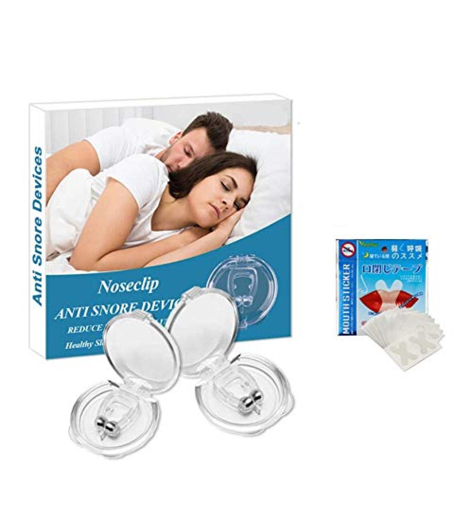 Clipple Silicone Magnetic Anti Snore Nose Clip - 2 pcs | Stop Snoring Device for Men and Women | Comfortable Sleep Aid - Buy Online on GoSupps.com