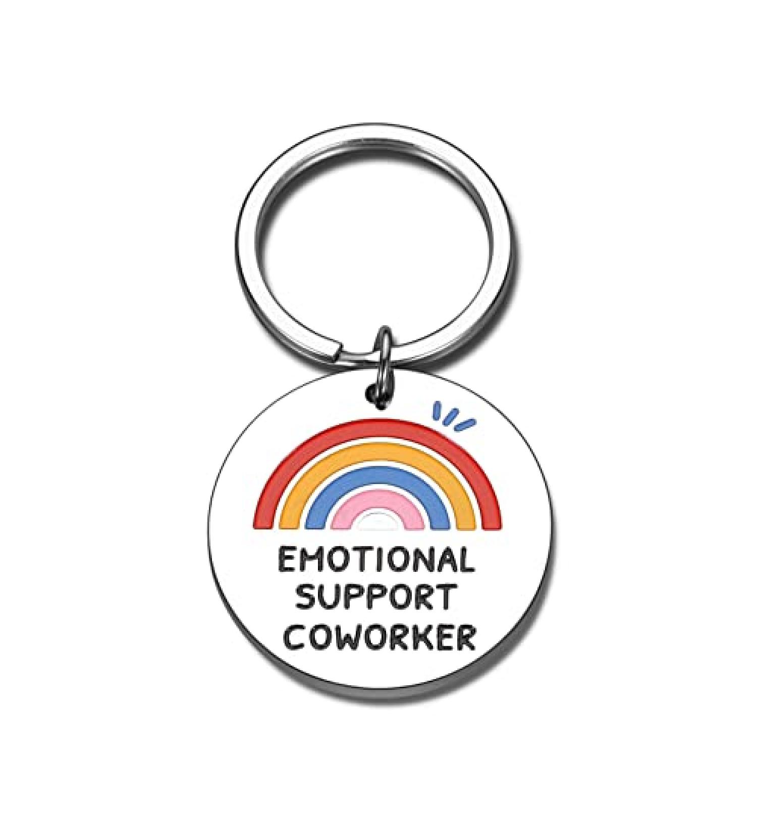 Coworker Leaving Gifts Emotional Support Coworker Keychain Gifts for Colleague Women Birthday Christmas Employee Appreciation Gifts for Coworker Farewell Leaving Retirement Work Bestie Friend Gifts - Buy Online on GoSupps.com