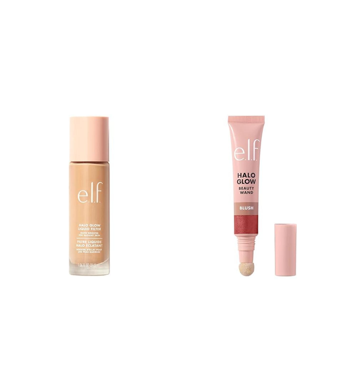e.l.f. Halo Glow Liquid Filter | Blush Beauty Wand | Complexion Booster and Liquid Blush Bundle - Buy Online on GoSupps.com