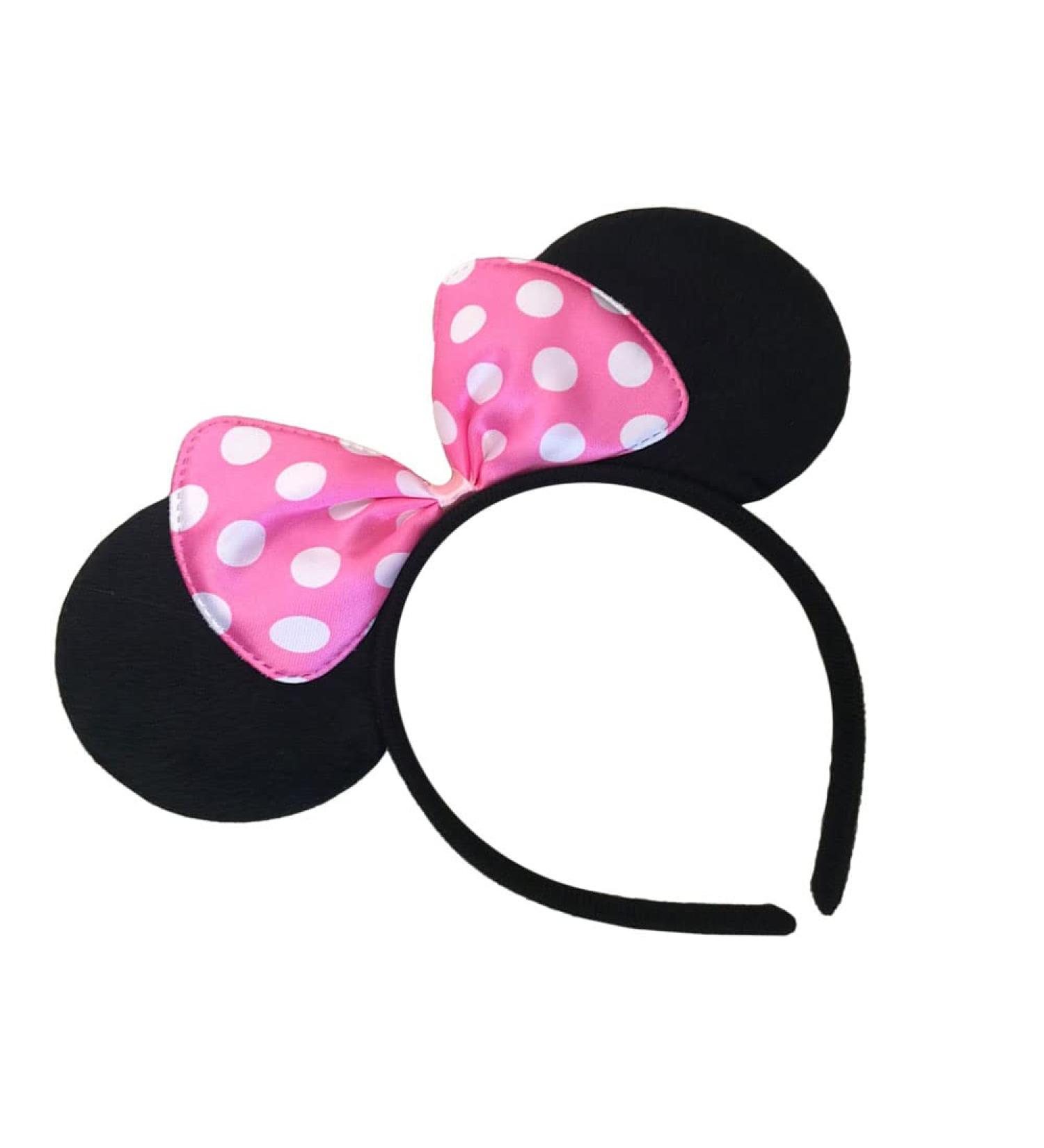Mouse Headband with Ears and Bows - Party Hair Accessories for Girls/Women - Perfect for Birthdays, New Year, Wedding Celebrations - Unique Gift (A2) - Buy Online on GoSupps.com