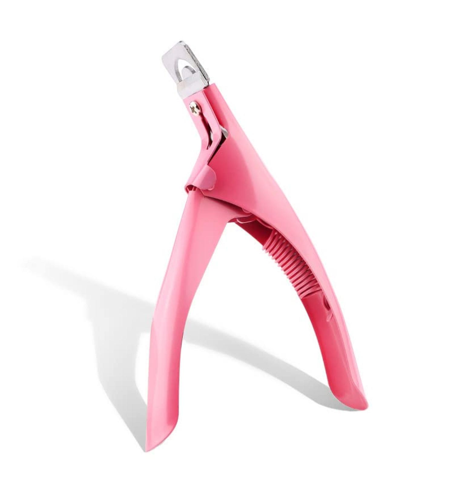 MARLAS Professional-Grade Acrylic False Nail Trimmer - Precision Stainless Steel Cutter (Pink) - Buy Online on GoSupps.com