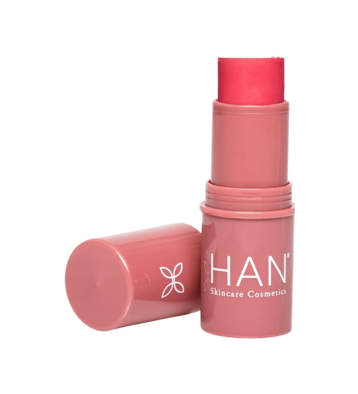 HAN Skincare Cosmetics Vegan Cruelty-Free 3-in-1 Multistick - Coral Hibiscus 0.25 oz | Cheeks, Lips, Eyes - Clean Beauty - Buy Online on GoSupps.com