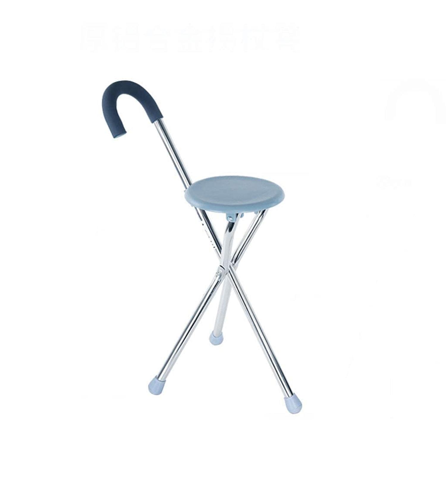 Canes Cane Folding Stool Elderly Disabled Persons Underarm Crutches Folding Cane Stool Aluminum Alloy Anti- Slip Three- Legged Walking Stick It's so Kind of You Safehappy - Buy Online on GoSupps.com