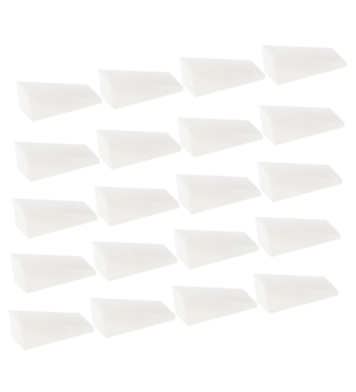 FOMIYES 20pcs Nail Sponge - Professional Makeup & Nail Art Transfer Wedges | French Nail Tool & Stamping Sponge for Perfect Manicures | White Cosmetic Supplies - Buy Online on GoSupps.com