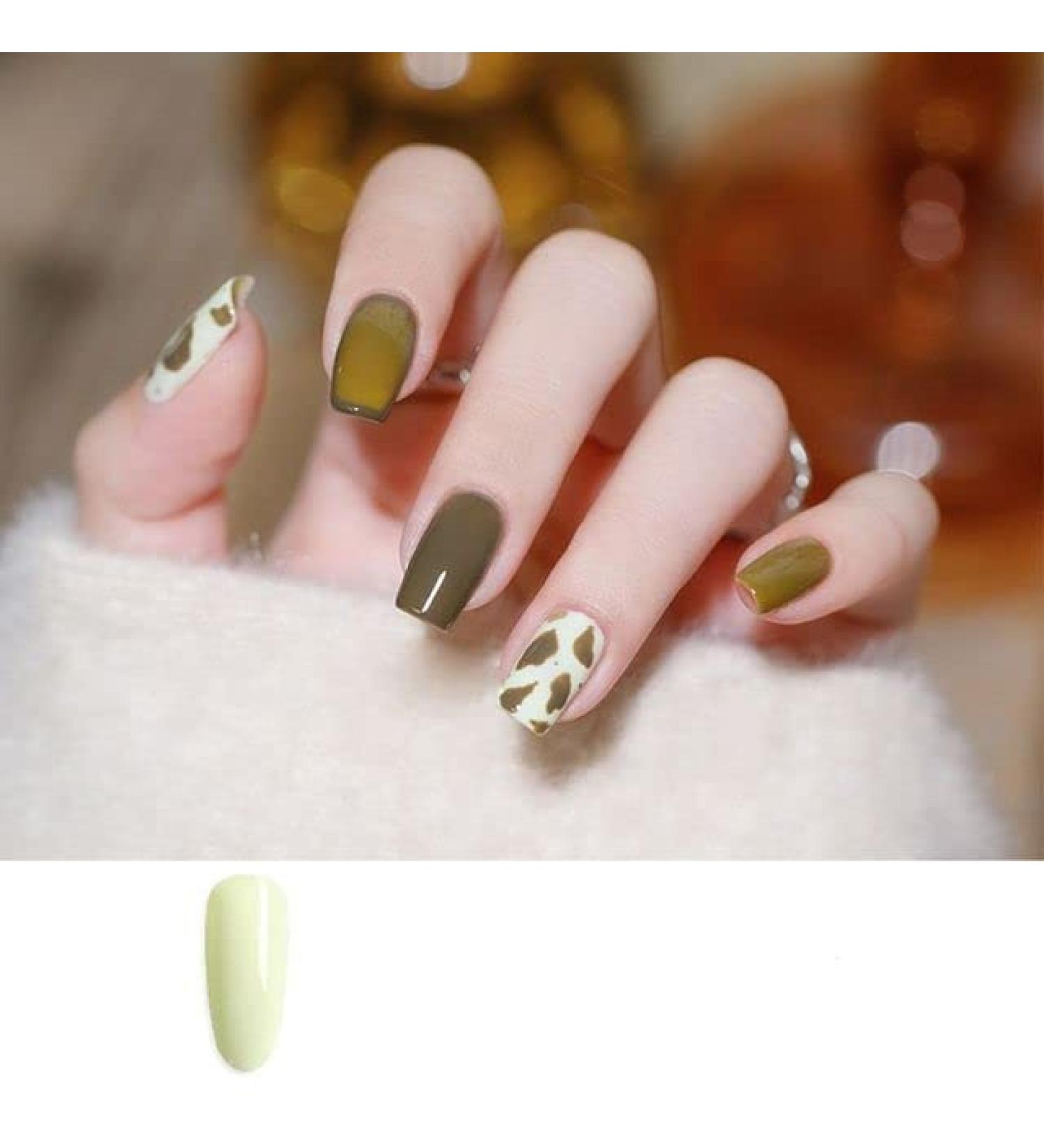 15ML DIY Manicure Gel Green Nail Varnish Colorful Nail Gel Nail Phototherapy Gel Top Coat Gel Gel Nail Polish - (Color: 6) - Buy Online on GoSupps.com
