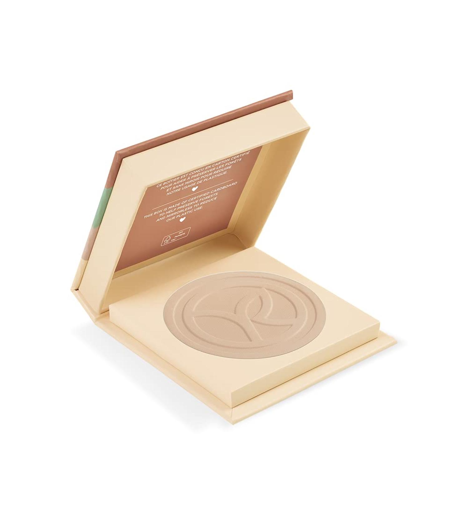 Yves Rocher COULEURS NATURE Compact Powder Ros 100 - Velvety Finish Perfect Skin Blending 10g | International Shipping Available - Buy Online on GoSupps.com