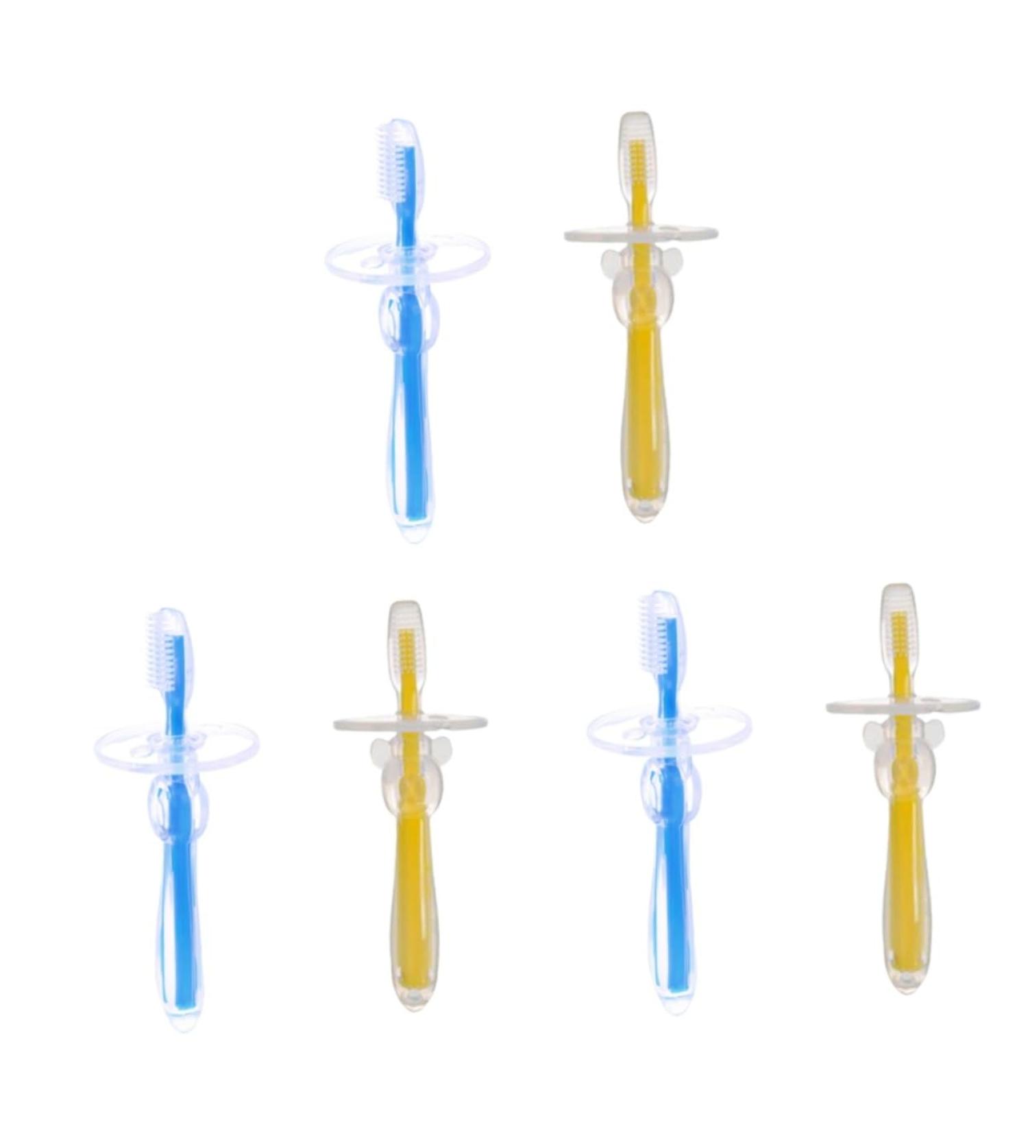 Gatuida 6 Pack Toddler Toothbrushes - Fun Finger Toys for Children's Dental Training & Play - Buy Online on GoSupps.com