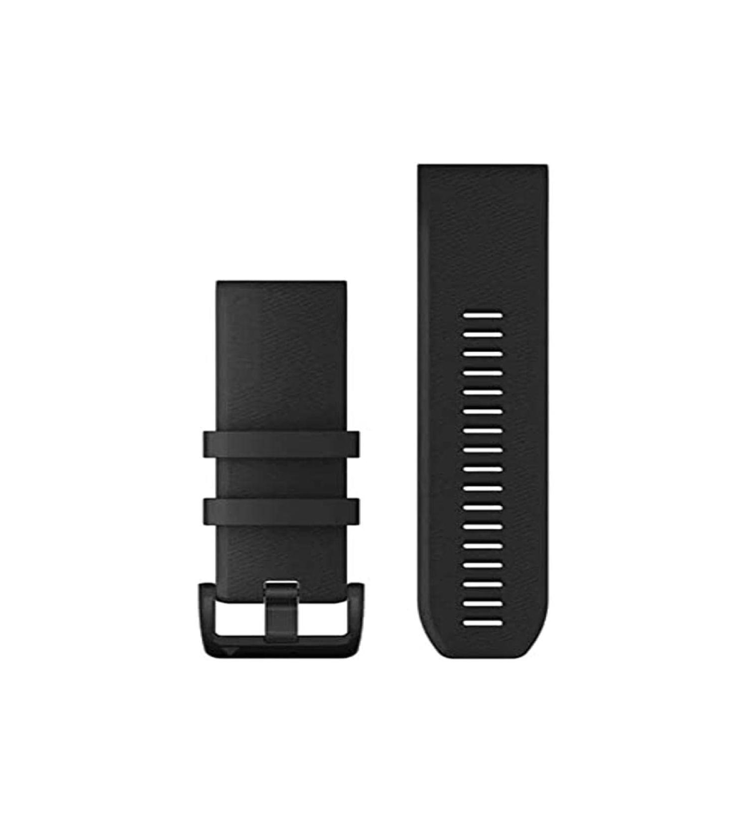 Garmin Quickfit 22mm Silicone Band for Fenix Epix Forerunner 935/955/965 Marq Approach S60/S70 D2 Delta/Mach1 Descent G1 Quatix - Black - Buy Online on GoSupps.com