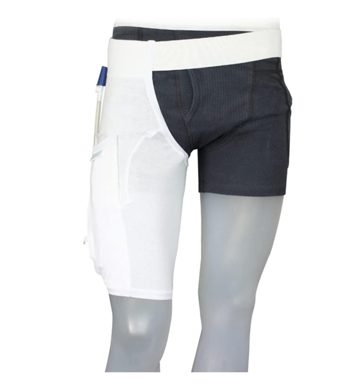 Urinary Drainage Tube Holder - Catheter Leg Bag Holder & Stabilization Device | Anti-Slip & Anti-Irritation (M) for Comfort & Support - Buy Online on GoSupps.com