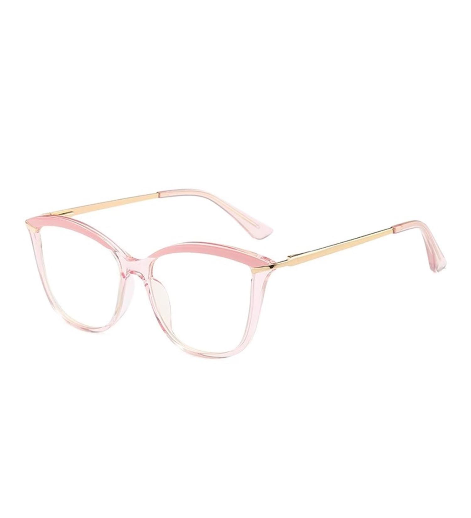 Stylish Large Cat Eye Reading Glasses for Women & Men - Flexible Blue Light Blocking Computer Readers 2.0x in Pink - Buy Online on GoSupps.com